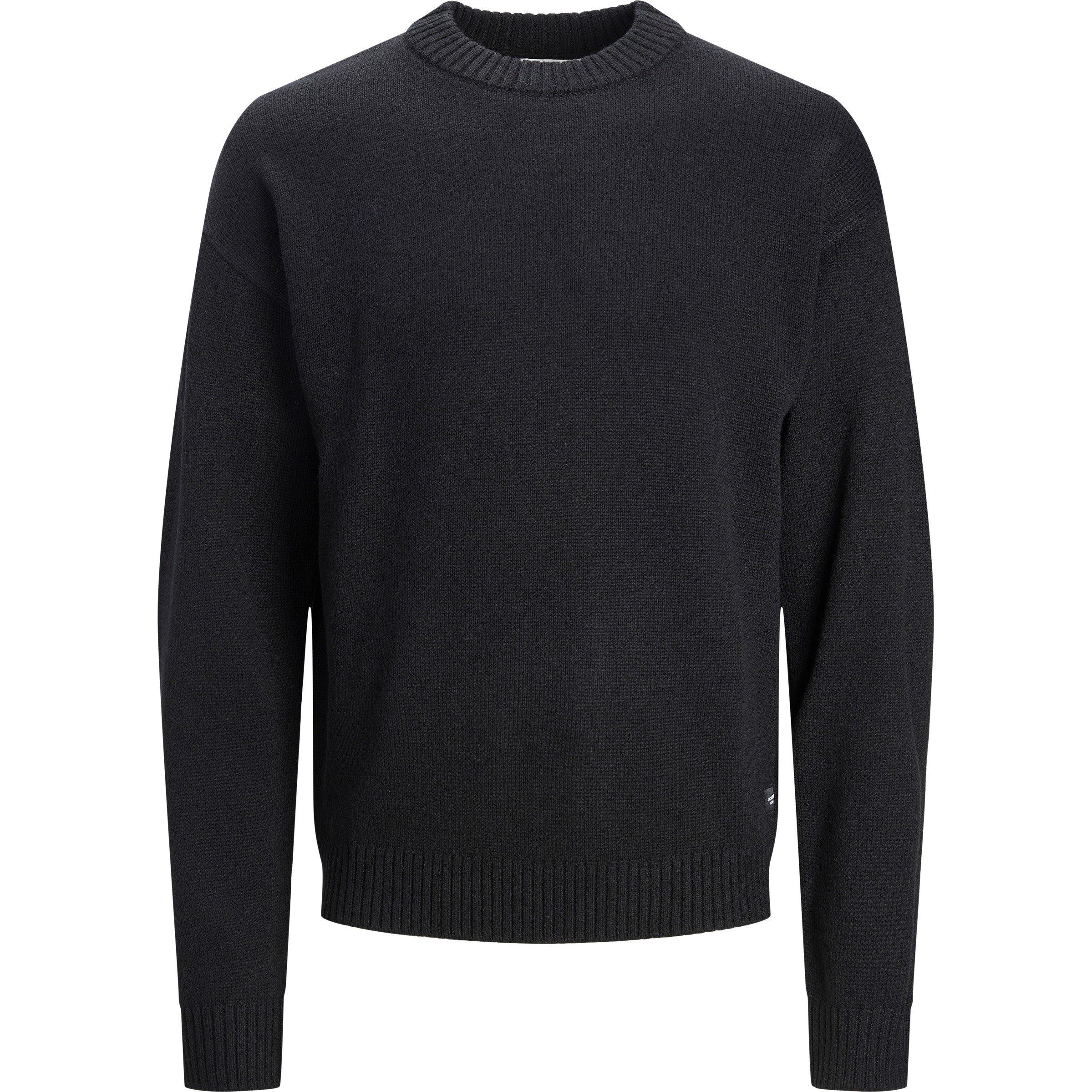 Sort - Jack and Jones - Relax Crew Neck Jumper - 3