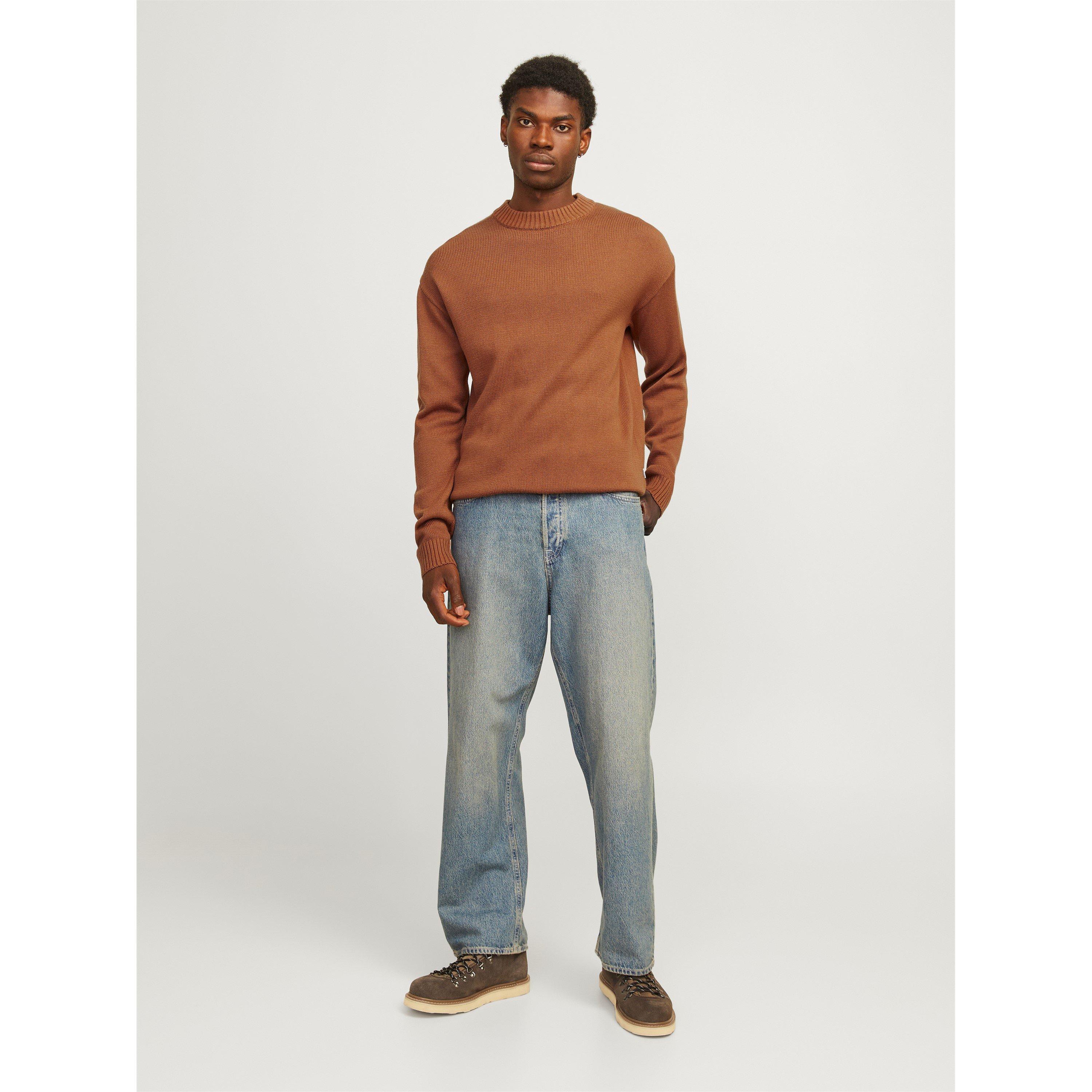Moka Bisque - Jack and Jones - Relax Crew Neck Jumper - 5
