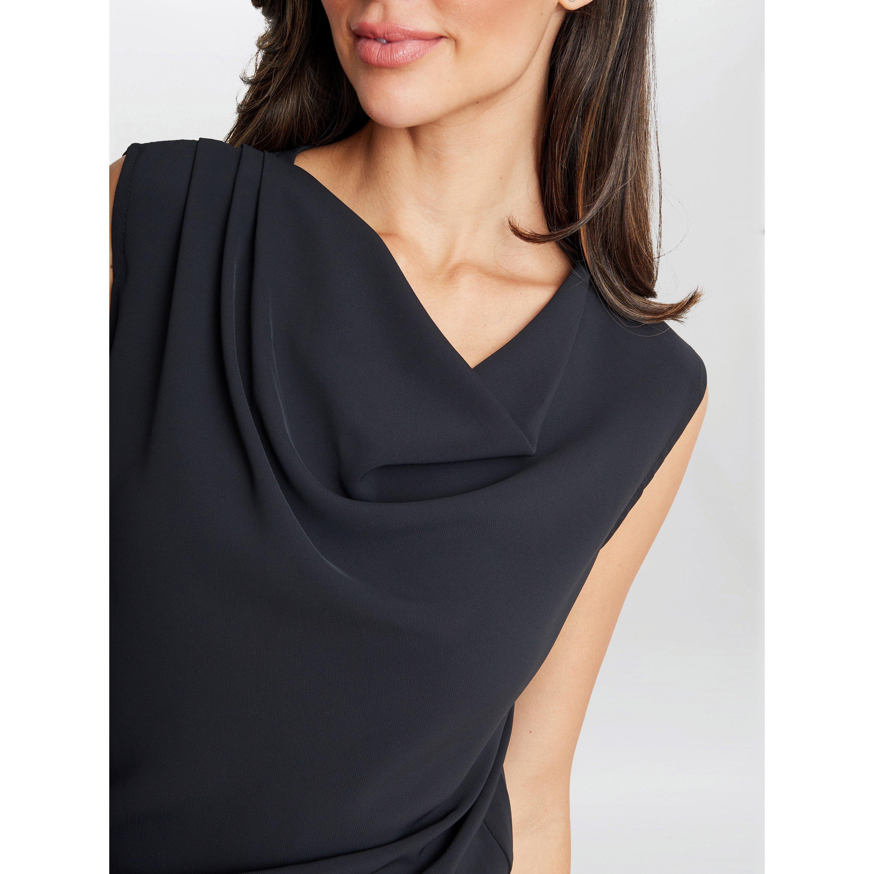 Black - Gina Bacconi - Anaya Crepe Jumpsuit - 4