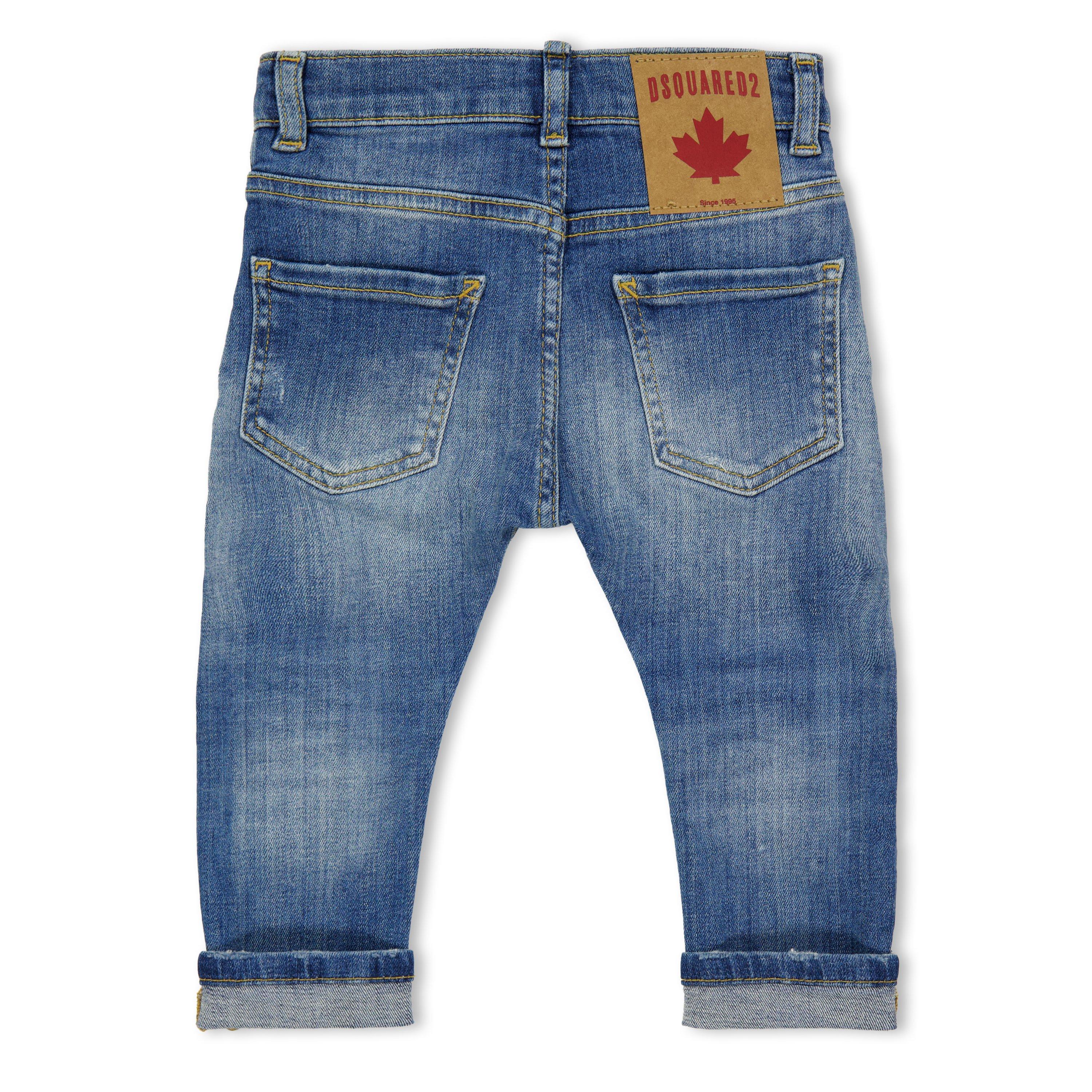 Denim Blue DQ01 - DSquared2 - Kids' DSQ Logo Slim Fit Jeans - 2