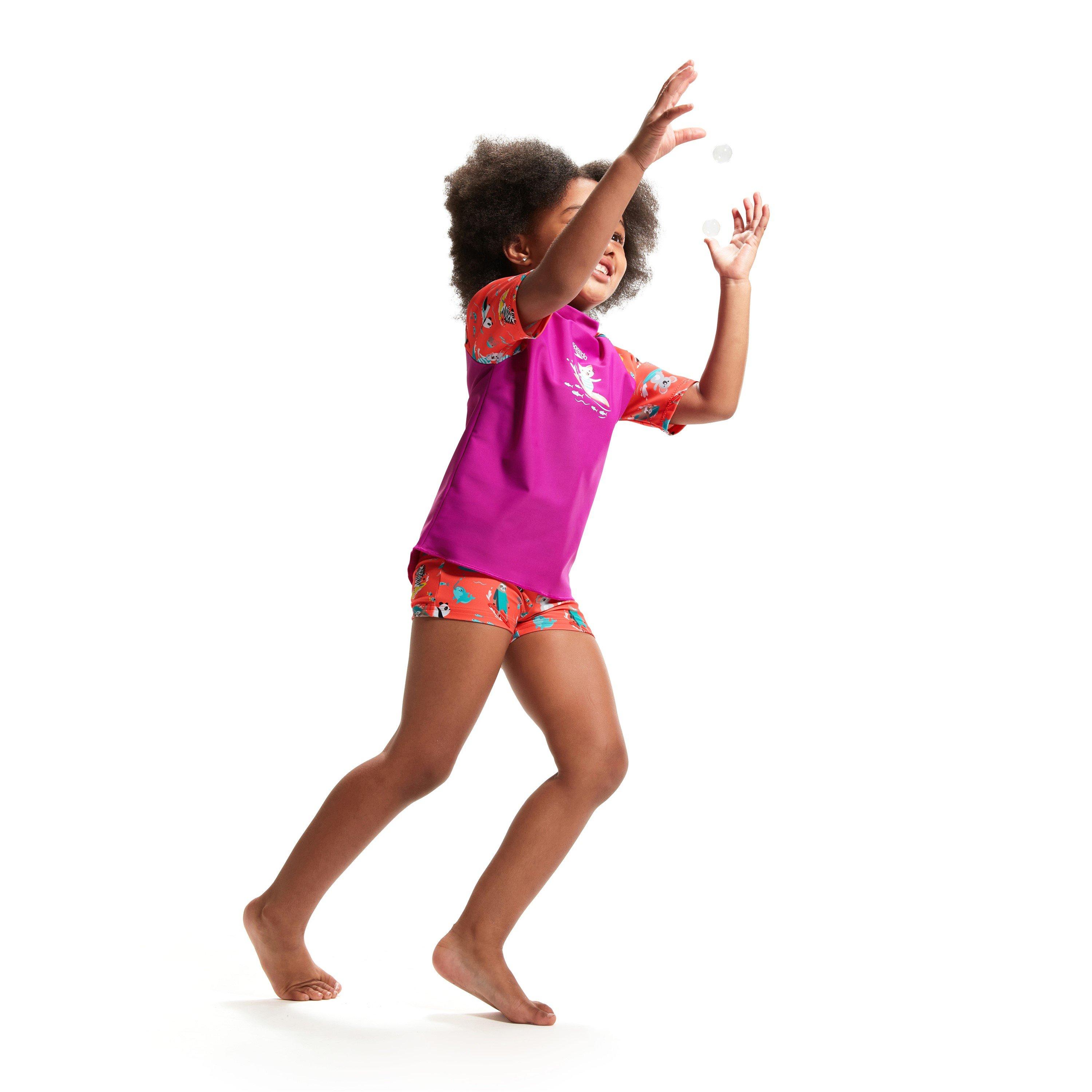 Purple/Pink - Speedo - Dg Pt Ss Rs T In99 - 5