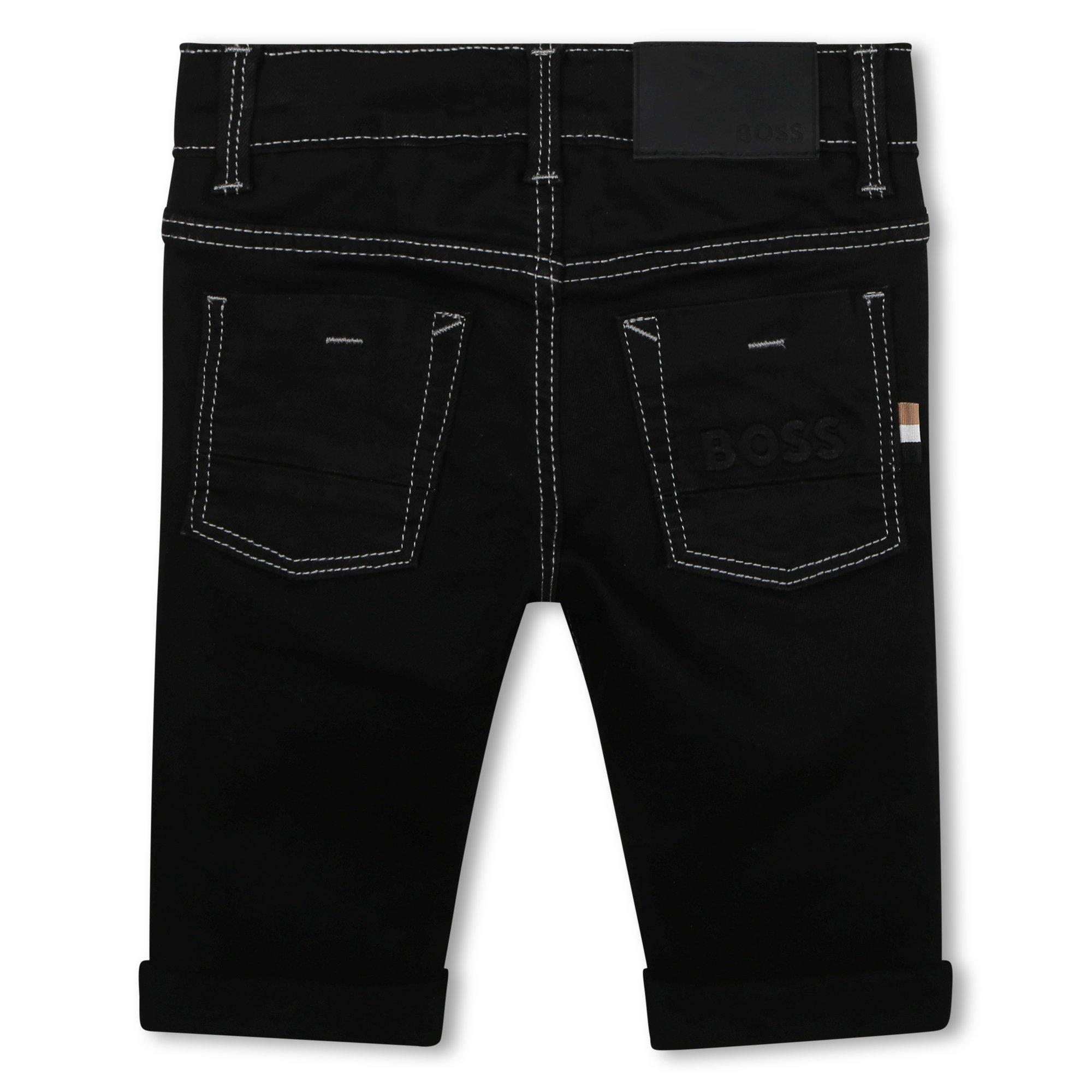 Black Z11 - Boss - Kids Logo Denim Slim Jeans, Slim Fit - 2