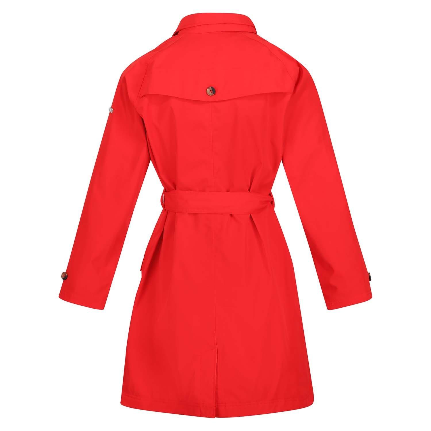 Red - Regatta - Madalyn Waterproof Tie Belt Coat - 4