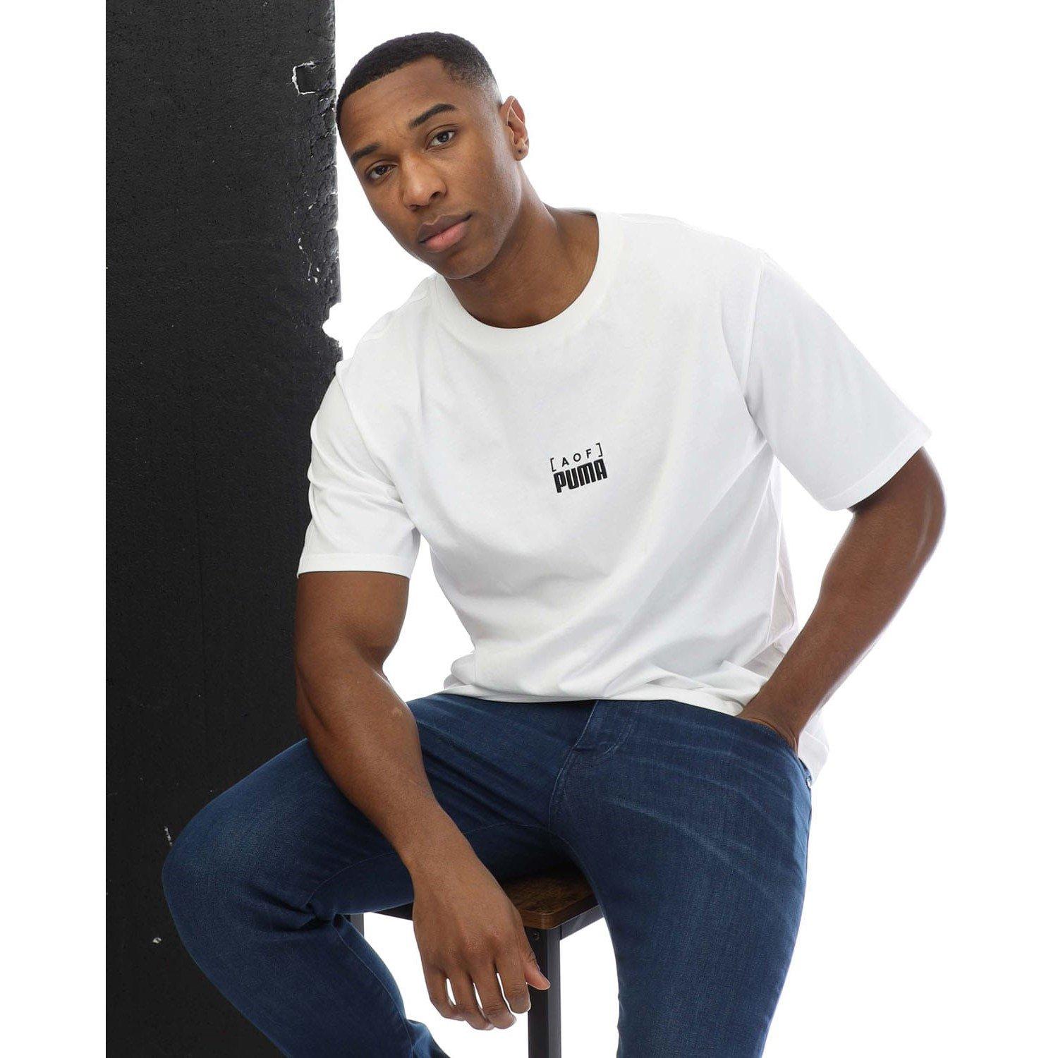 White - Puma - AOF Making of a King T-Shirt - 4