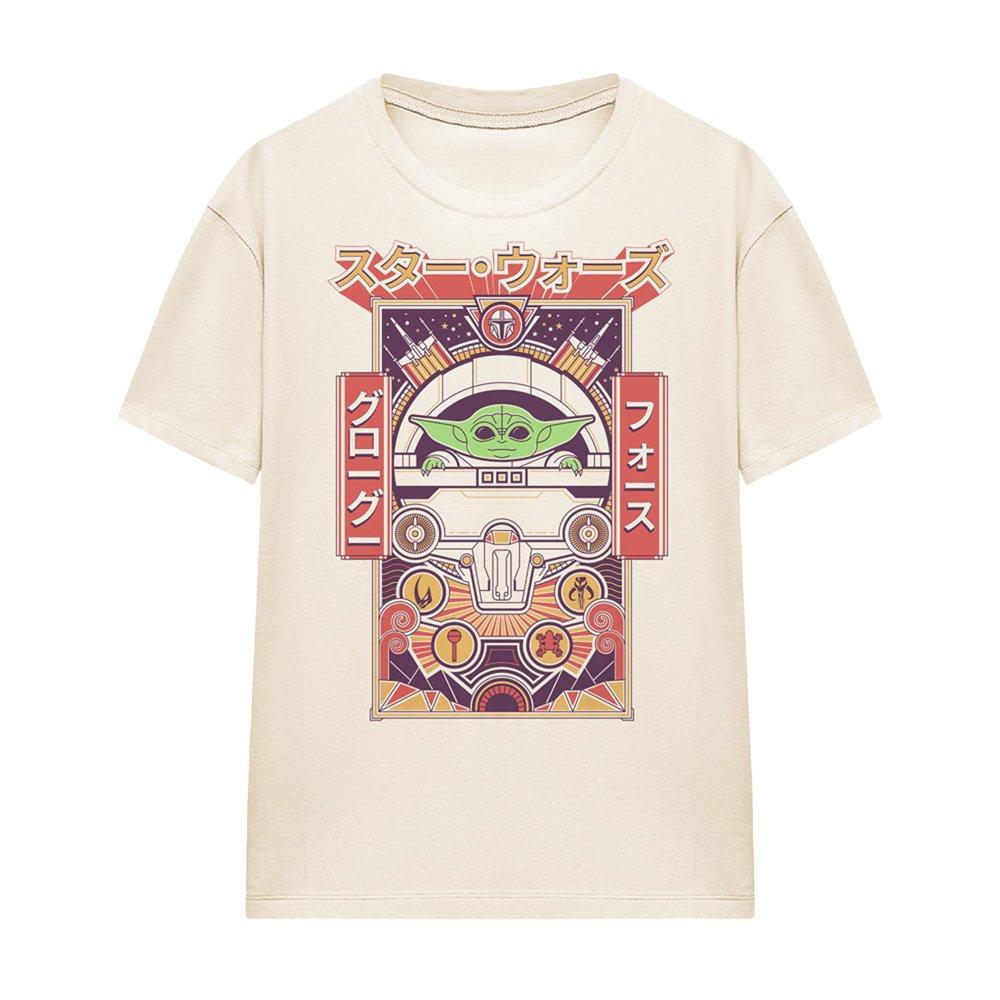 Beige - Star Wars - The Mandalorian Grogu The Force Japan T-Shirt Nat - 4