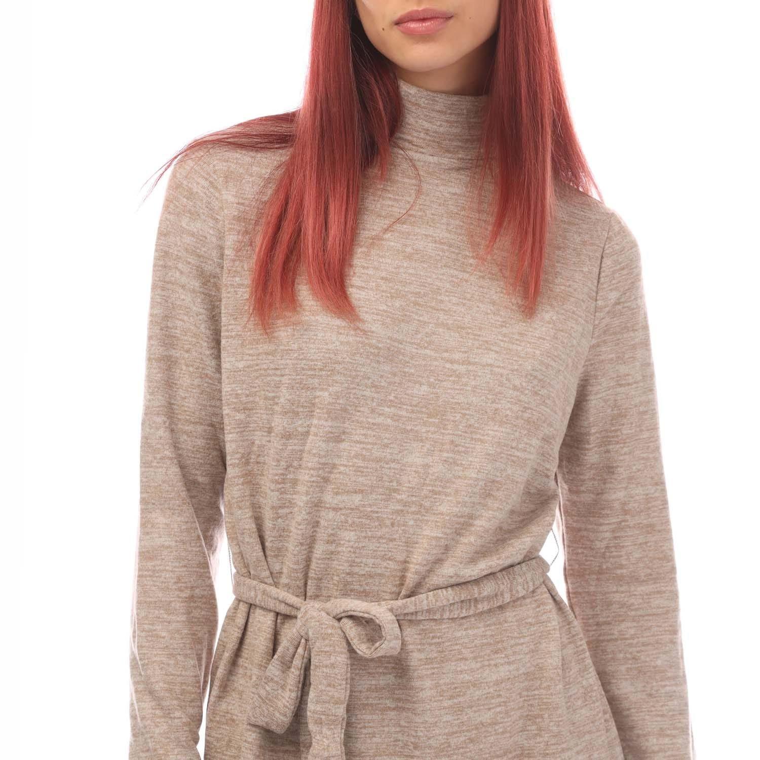 Mink - Vero Moda - Bella Long Sleeve Jersey Dress - 3