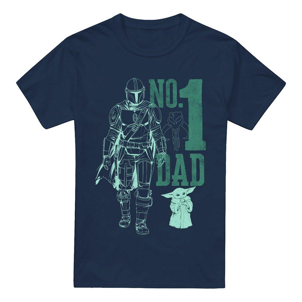 Navy - Star Wars - Star Wars Mando No. 1 Dad T-Shirt Navy - 4