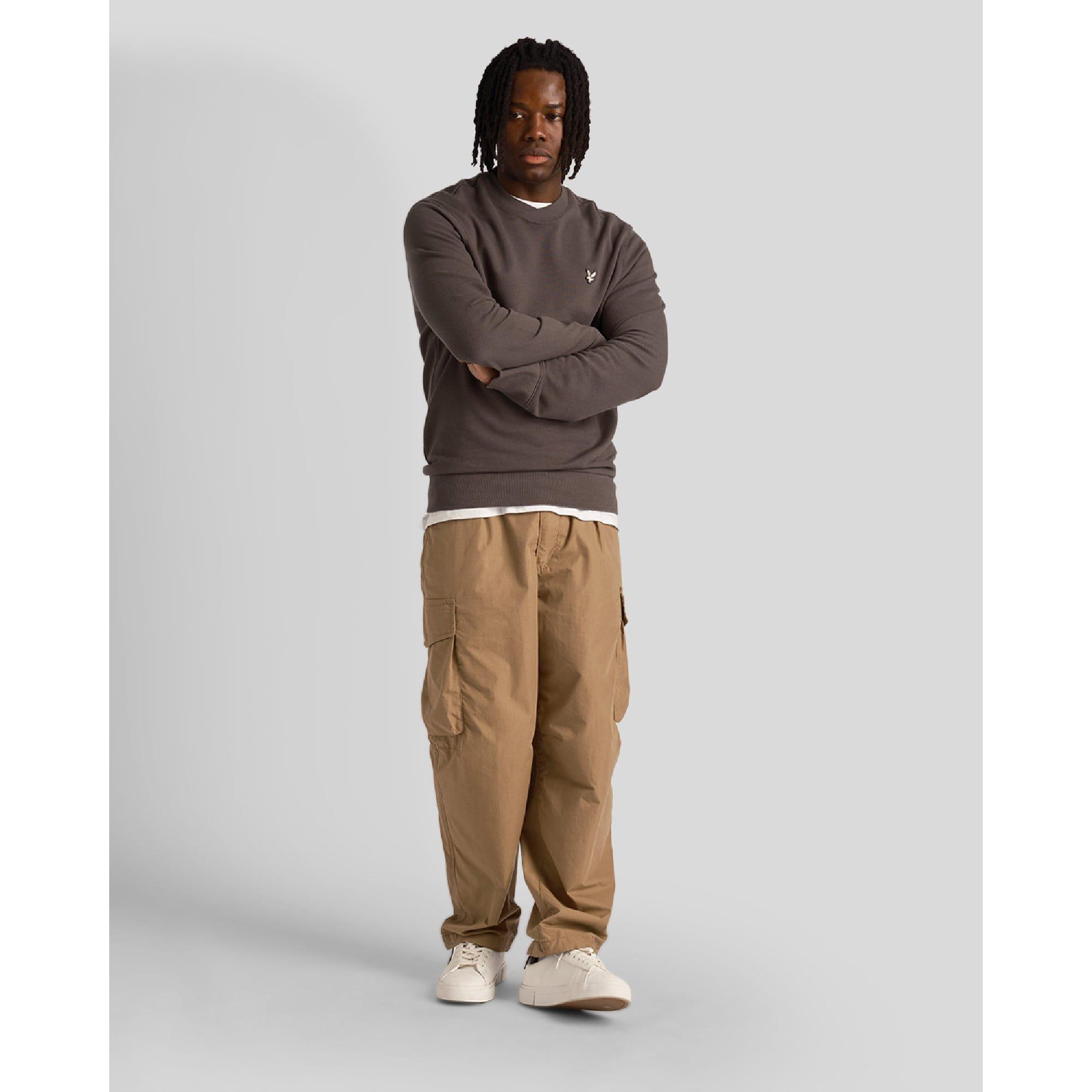 Grey - Lyle and Scott - Loopback Utility Sweatshirt - 2