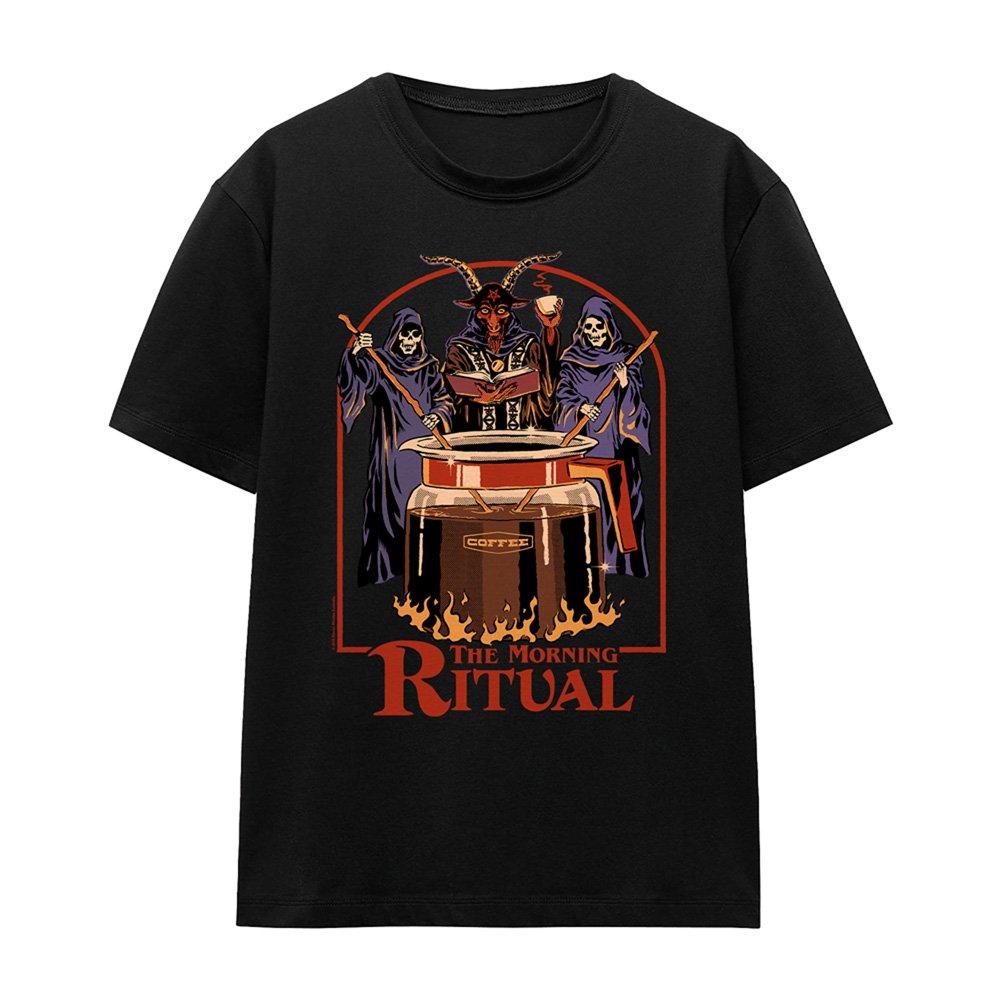 Black - Steven Rhodes - Steven Rhodes The Morning Ritual T Shirt Black - 4