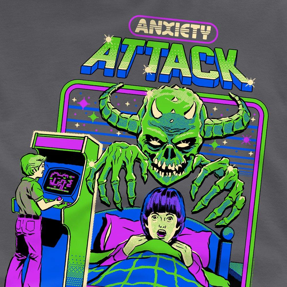 Charcoal - Steven Rhodes - Steven Rhodes Anxiety Attack T-Shirt Charcoal - 2