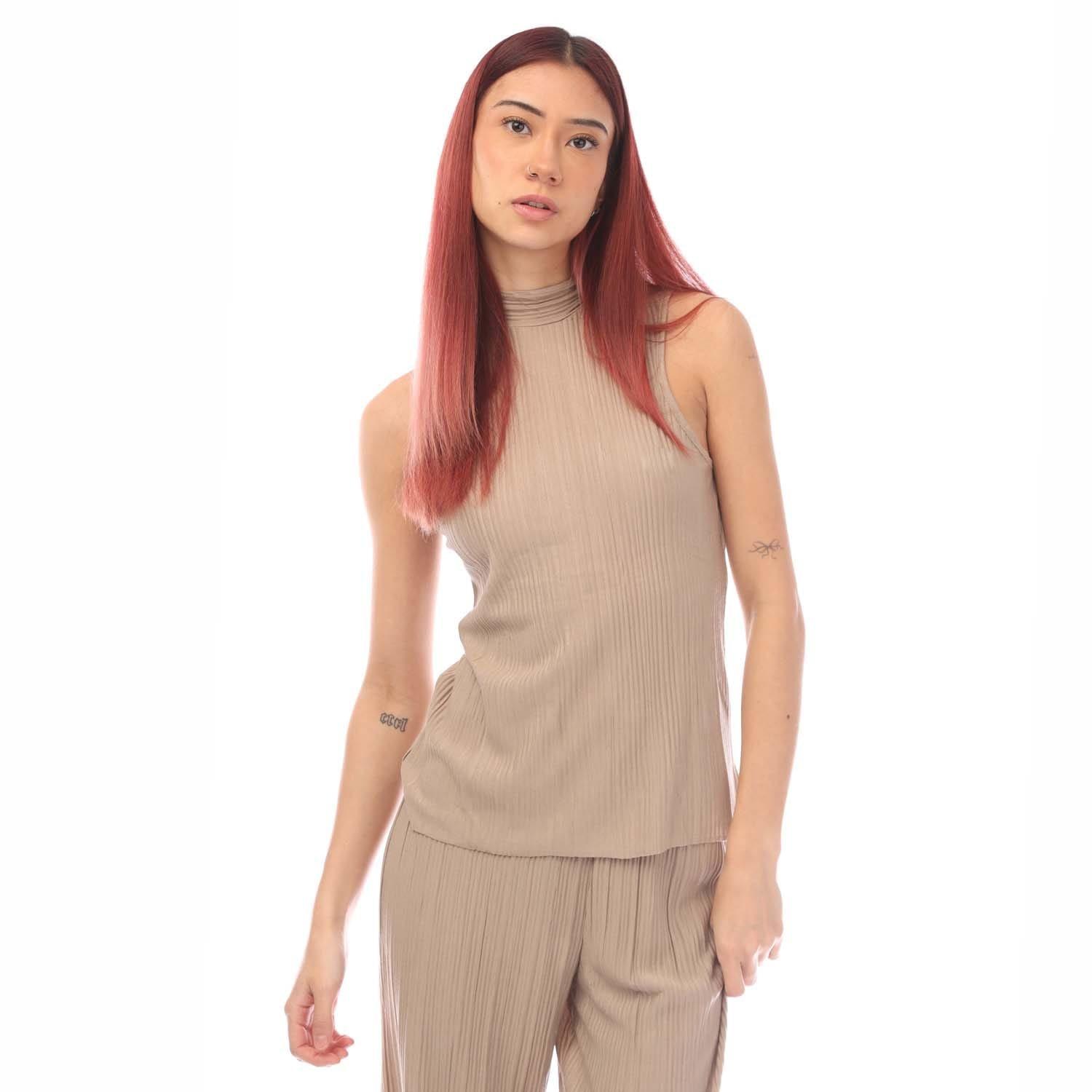 Mink - Vero Moda - Cira Plisse Tank - 1