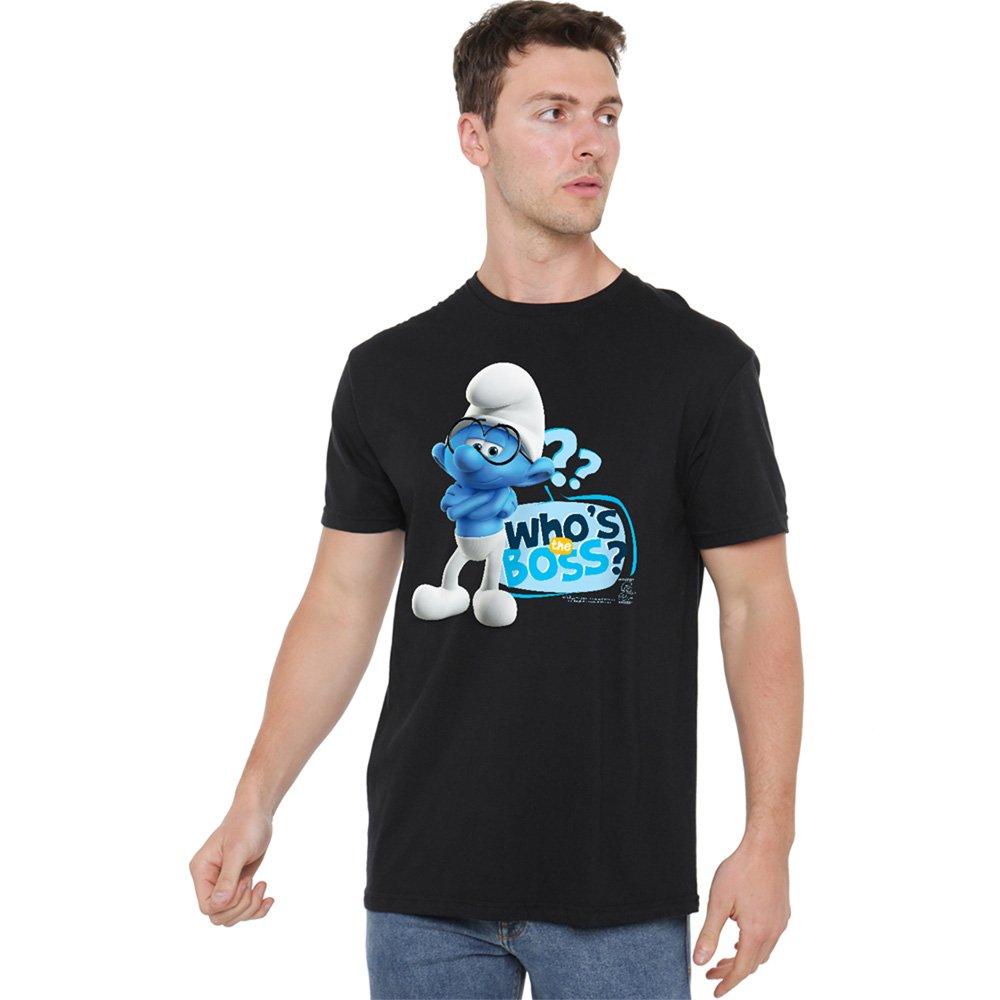Black - Other - Smurfs Brainy WhoS The Boss? T Shirt Black - 1