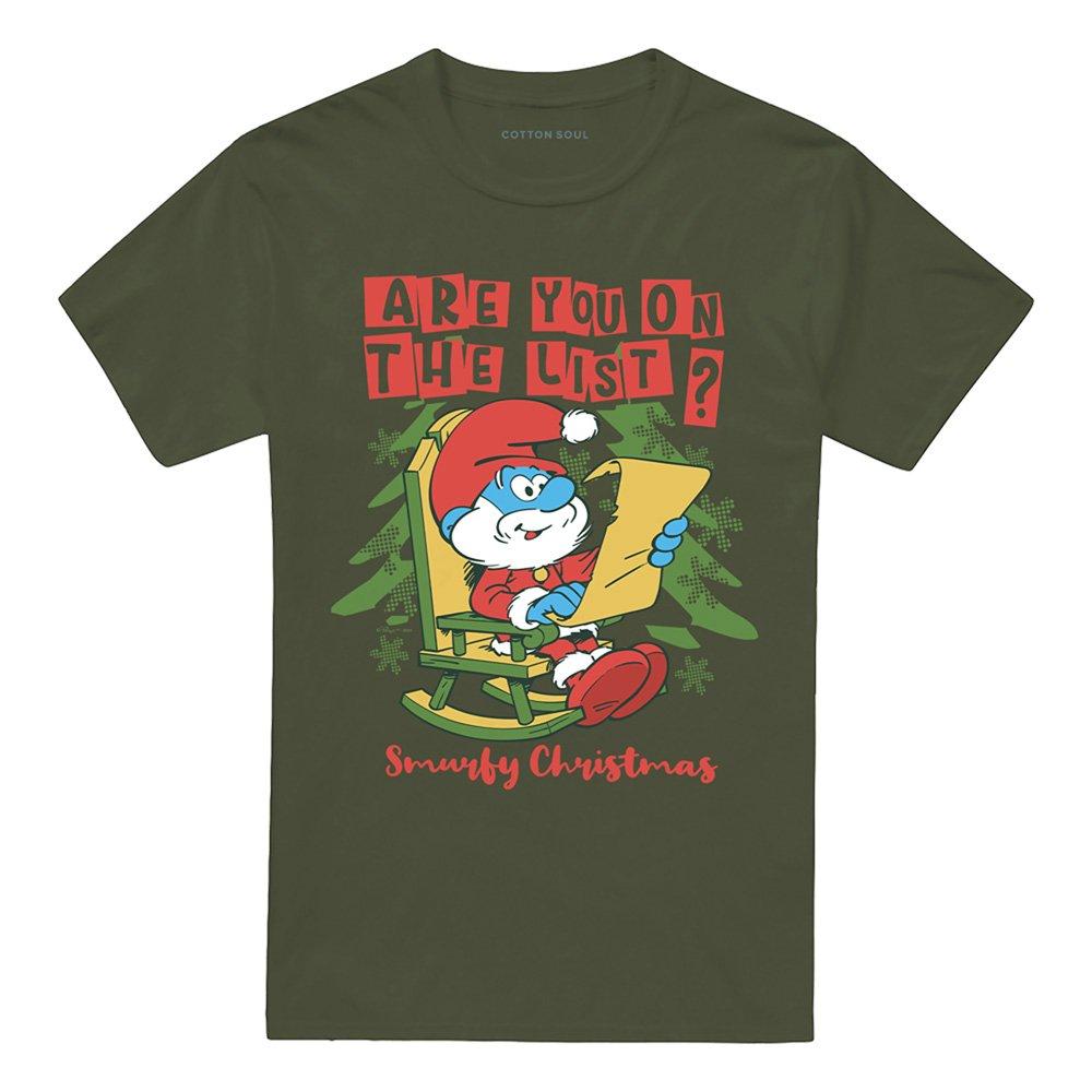 Green - Other - Smurfs Christmas Papa Smurf Are You On The List T - 4