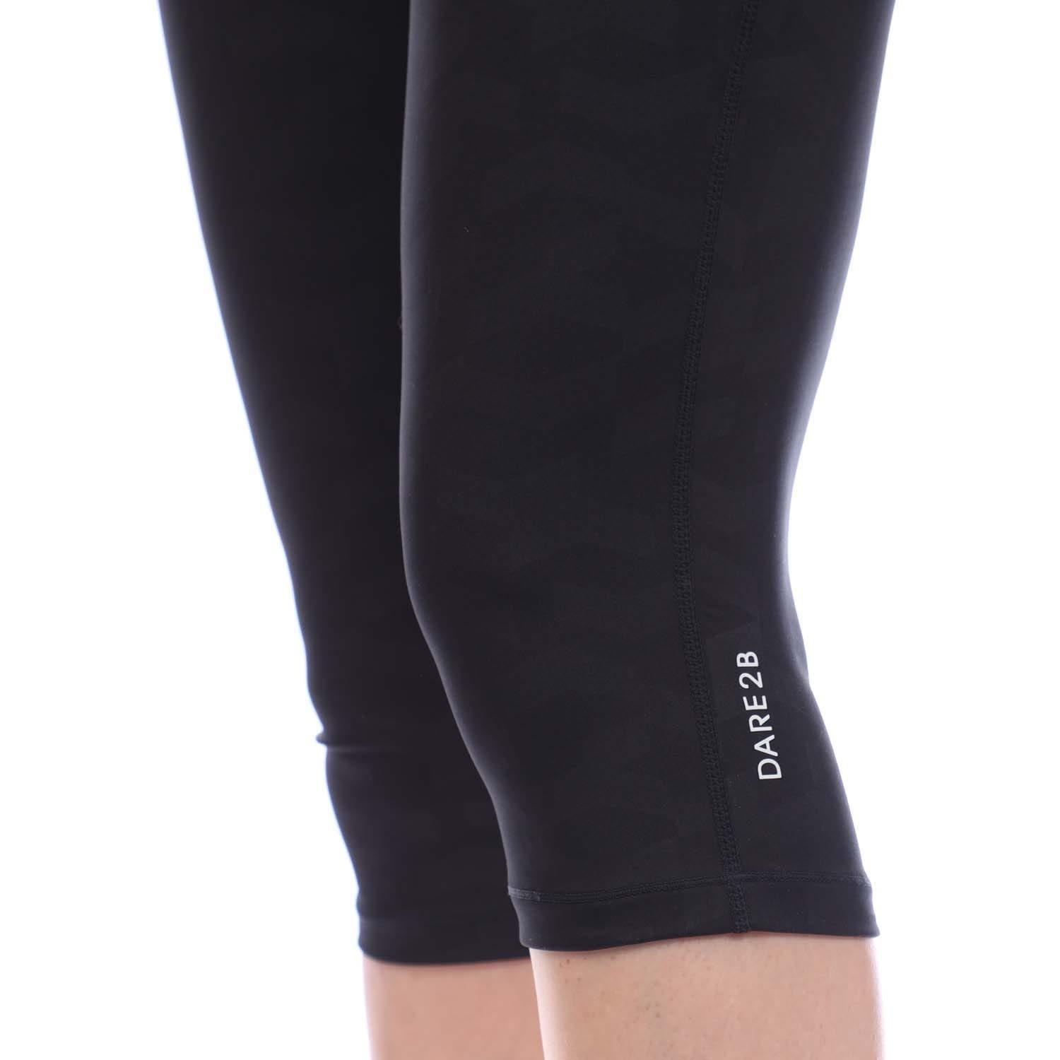 Black - Dare 2b - Influential three quarter Leggings - 2