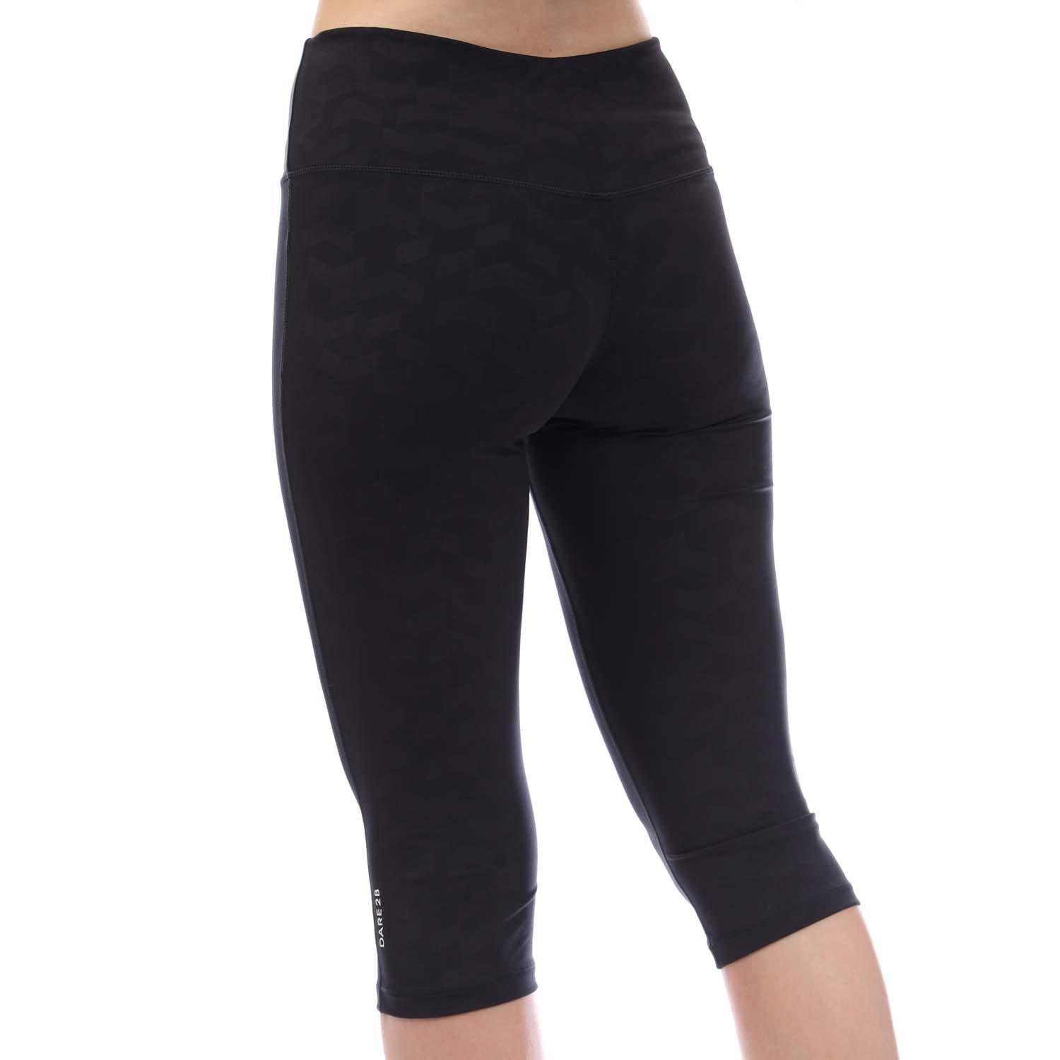 Black - Dare 2b - Influential three quarter Leggings - 3