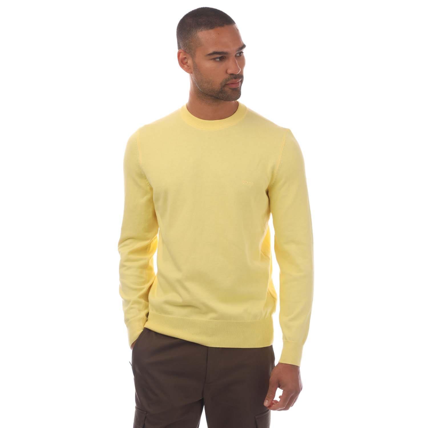 Yellow - Boss - Pacas-L Sweater - 1