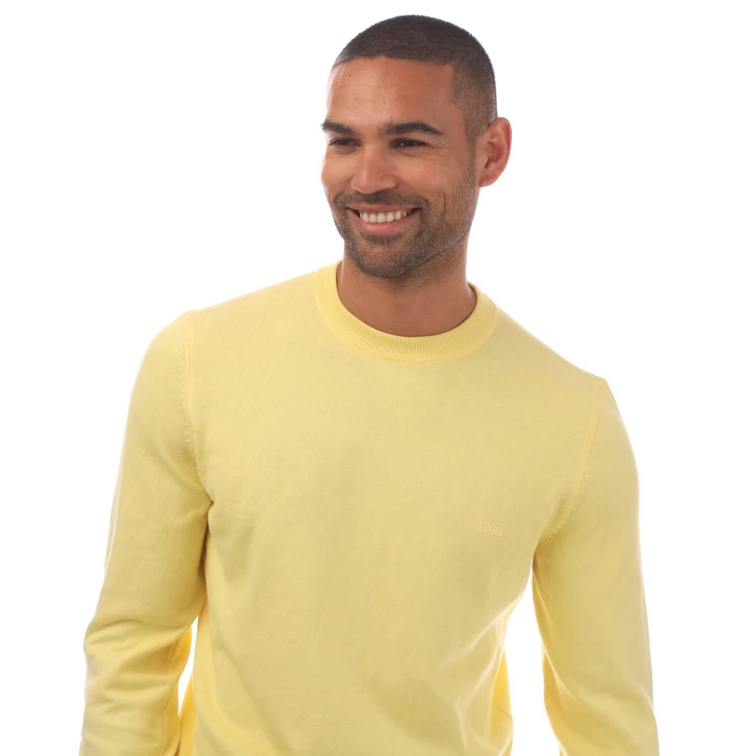 Yellow - Boss - Pacas-L Sweater - 2