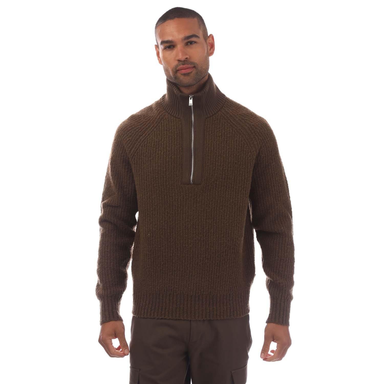 Green - Boss - C-Ebrezzo Quarter-Zip Sweater - 1