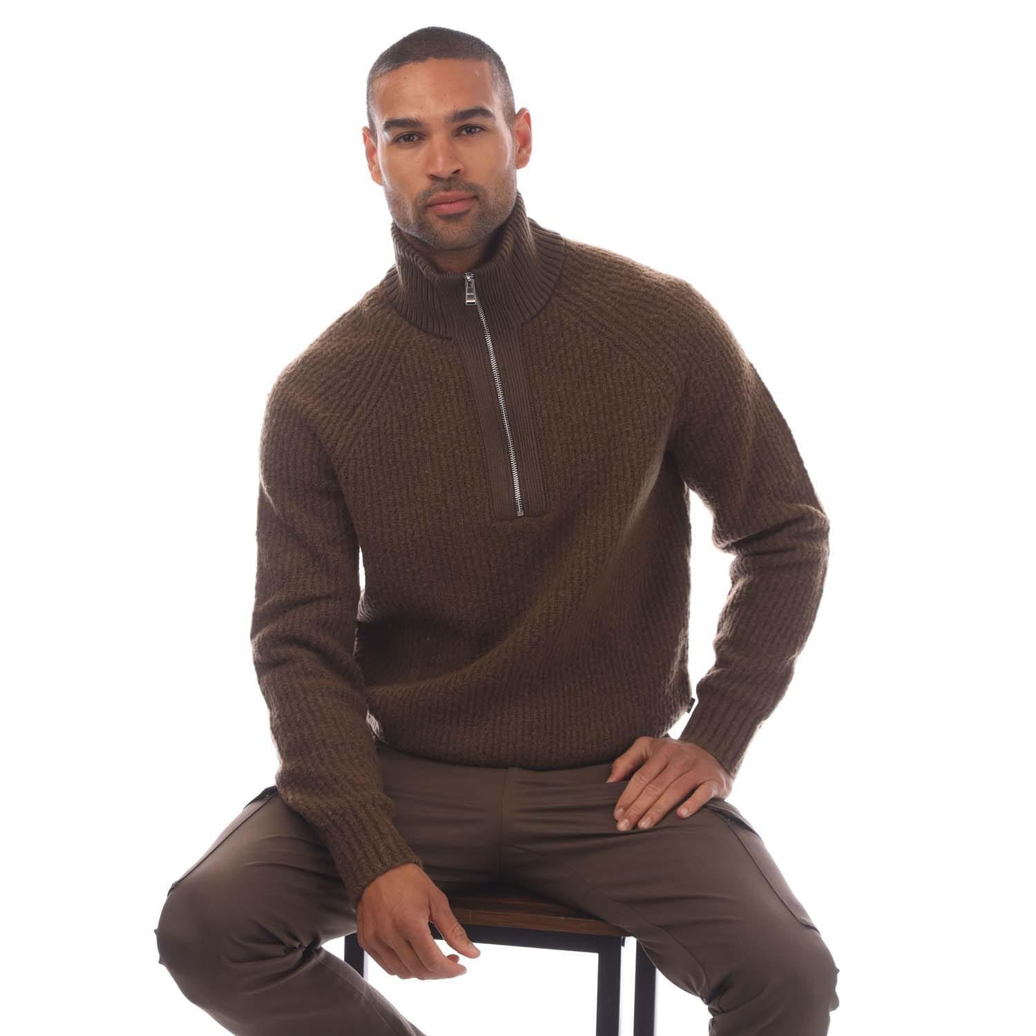 Green - Boss - C-Ebrezzo Quarter-Zip Sweater - 4