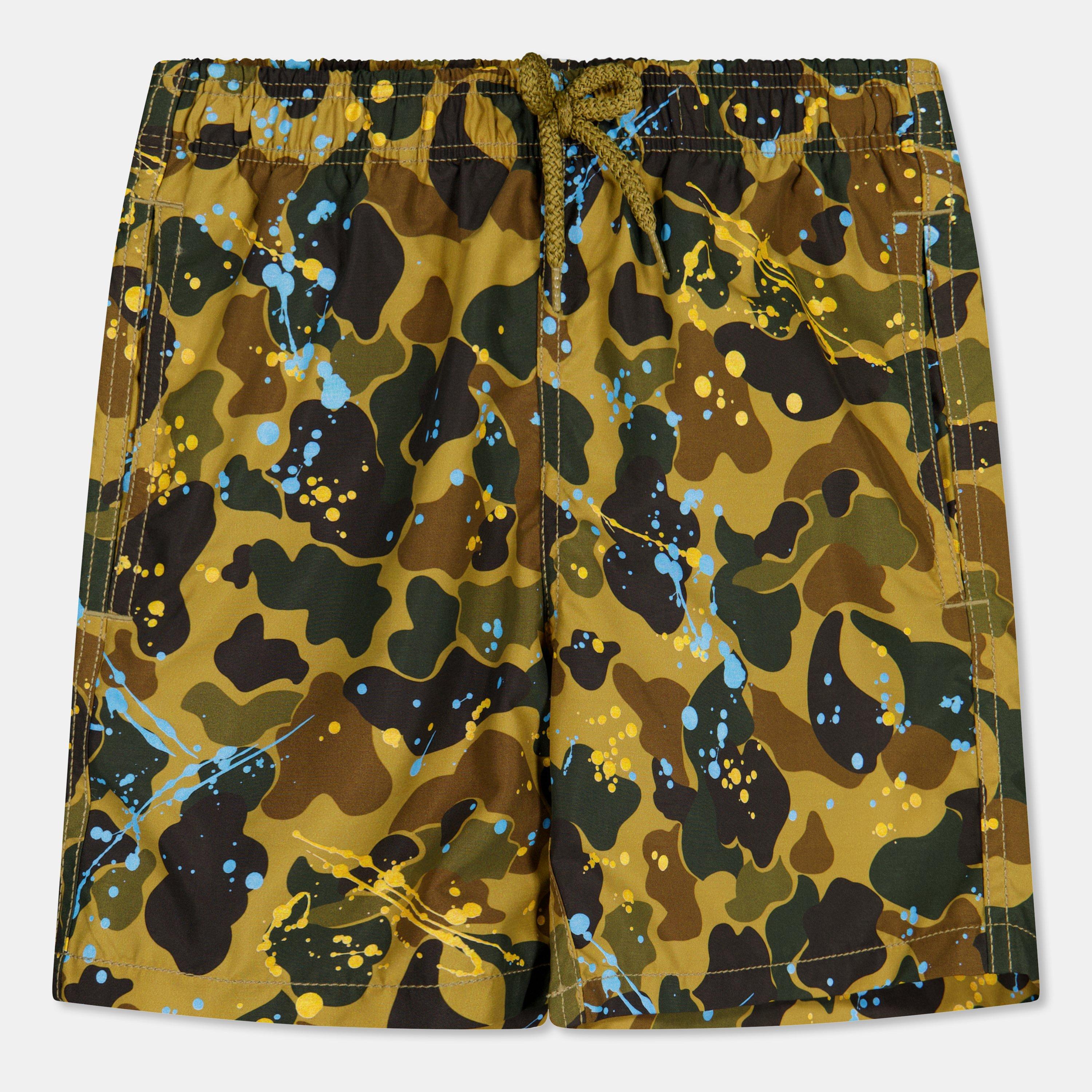 Palm Angels Boys Kids' Swim Shorts - Camo Brwn 6056 - 14Y