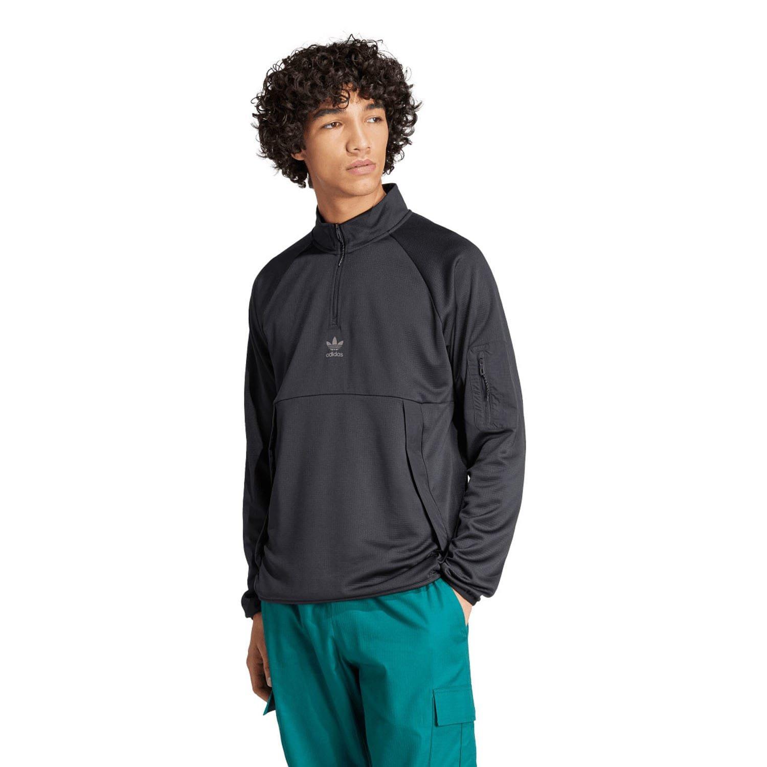 Black - adidas Originals - Quarter-Zip Top - 1