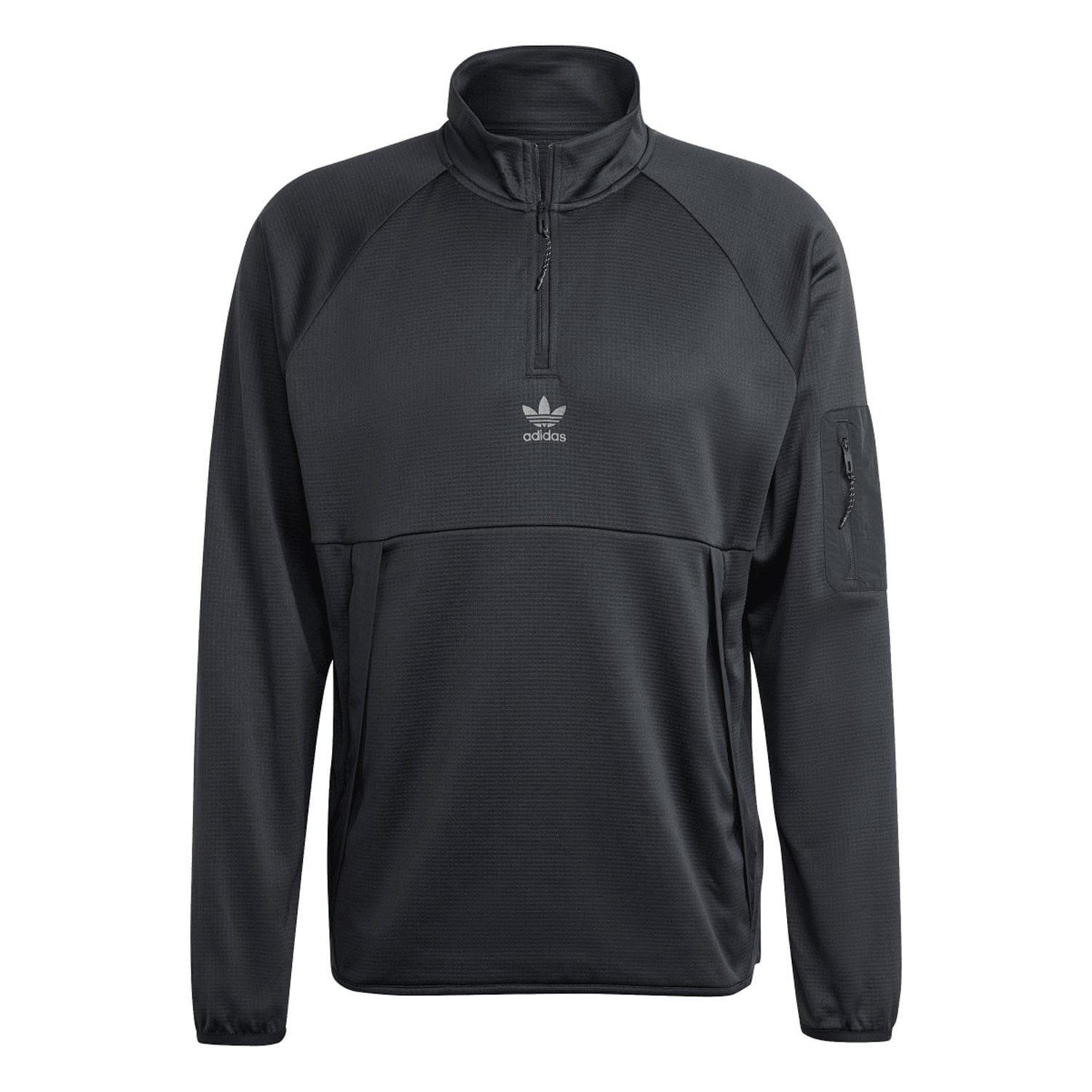 Black - adidas Originals - Quarter-Zip Top - 3