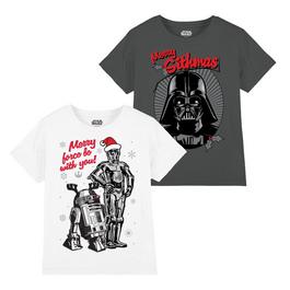 Star Wars Christmas 2Pk T Shirts