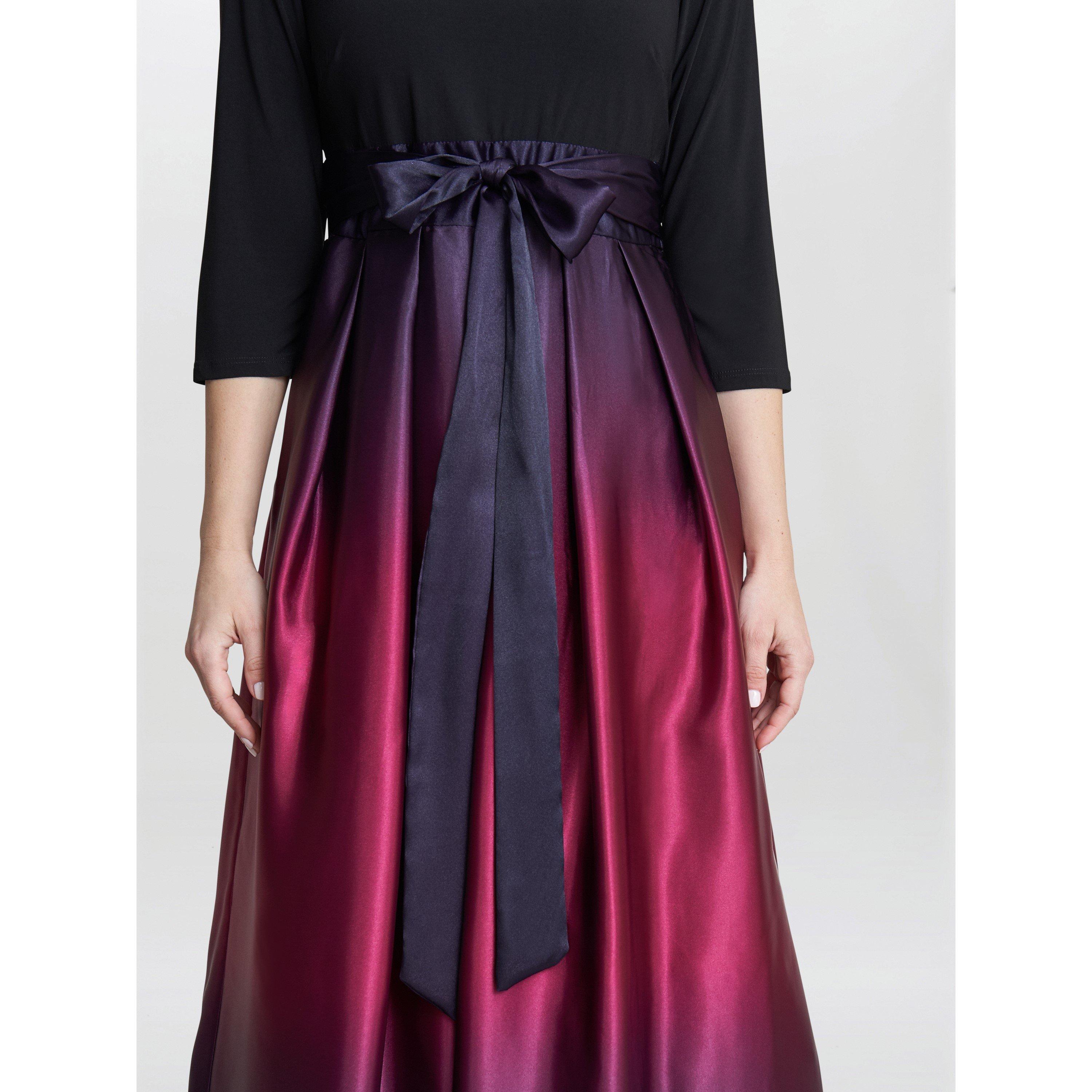Fig - Gina Bacconi - Ingrid V Neck Back Satin Maxi Dress - 4
