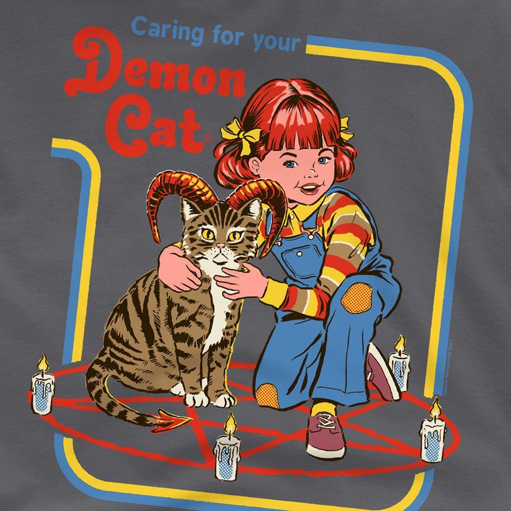 Charcoal - Steven Rhodes - Steven Rhodes Caring For Your Demon Cat T-Shirt C - 2