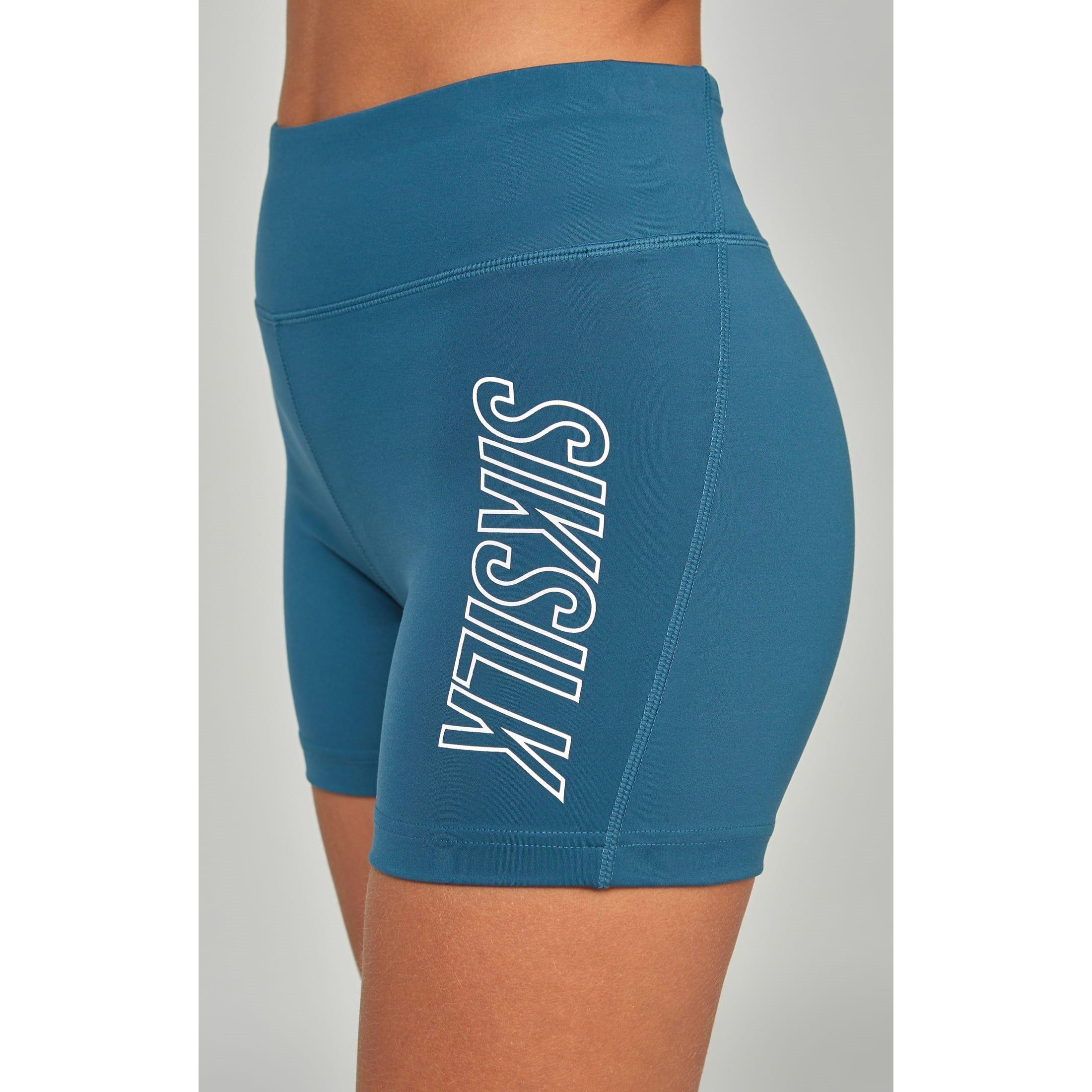 Teal - SikSilk - Sports Essentials Booty Shorts - 4