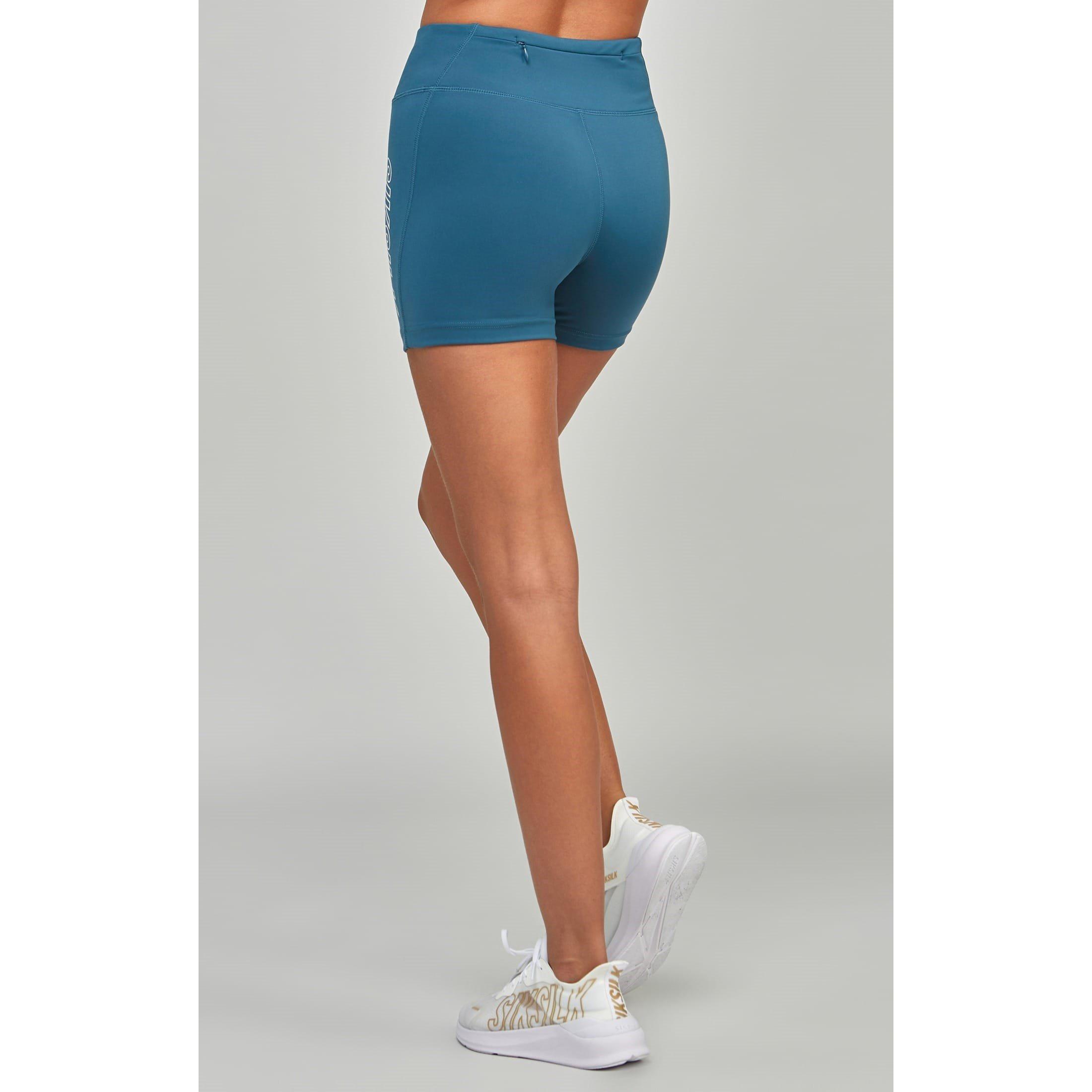 Teal - SikSilk - Sports Essentials Booty Shorts - 6