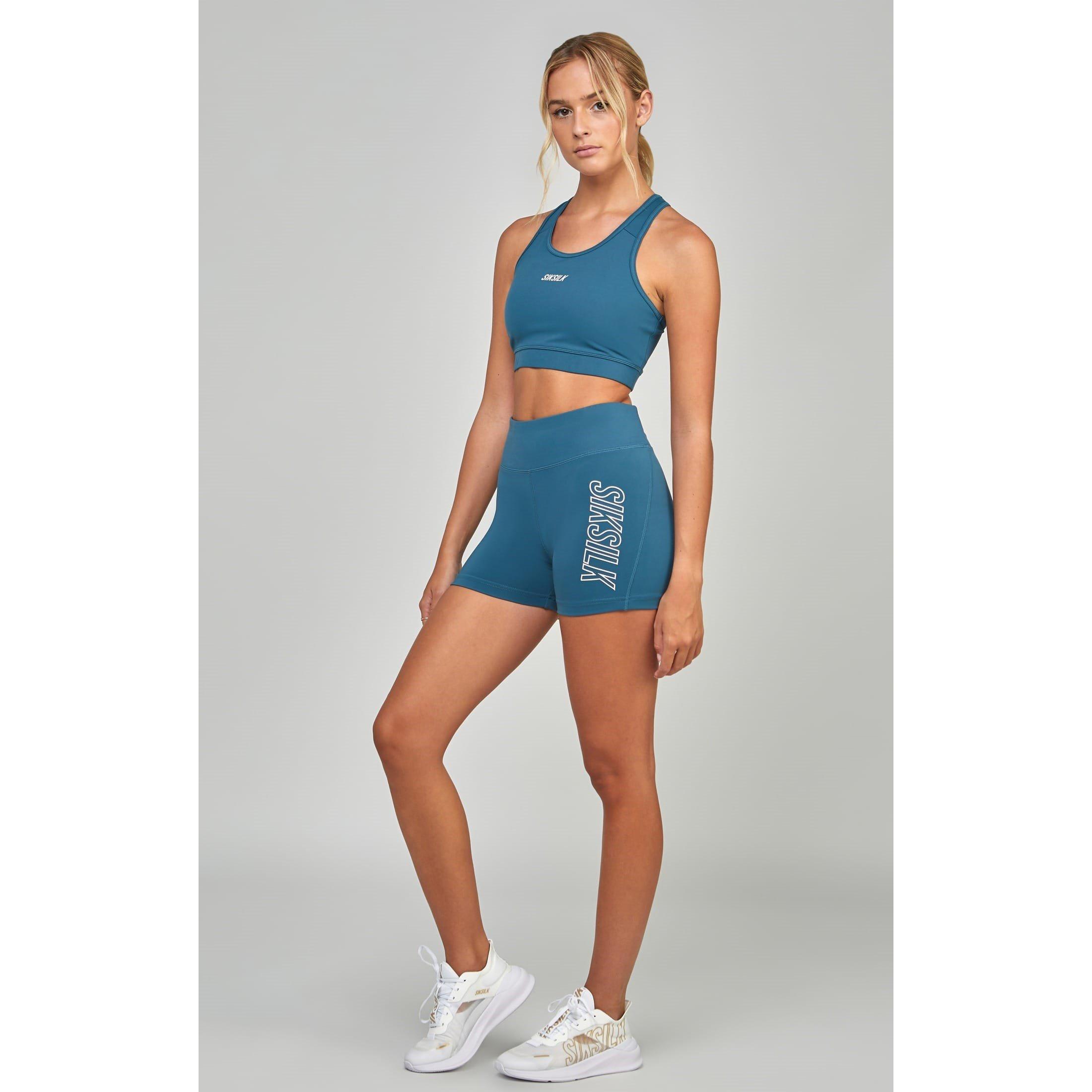 Teal - SikSilk - Sports Essentials Booty Shorts - 8