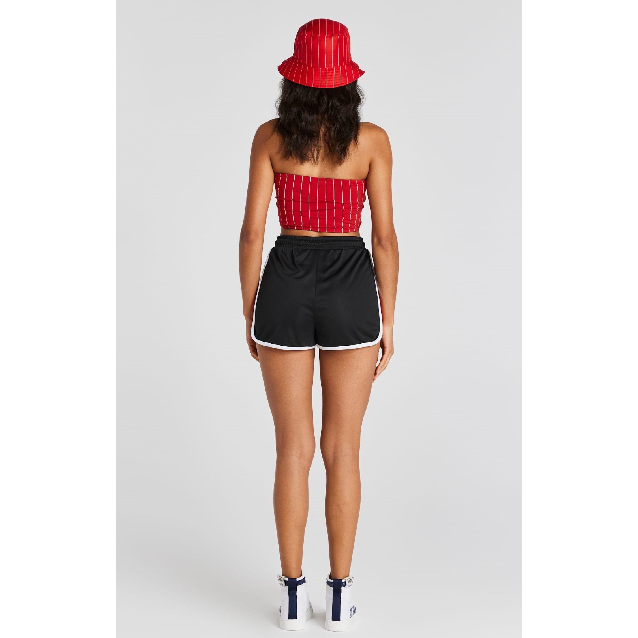 Black - SikSilk - Panelled Runner Shorts - 5