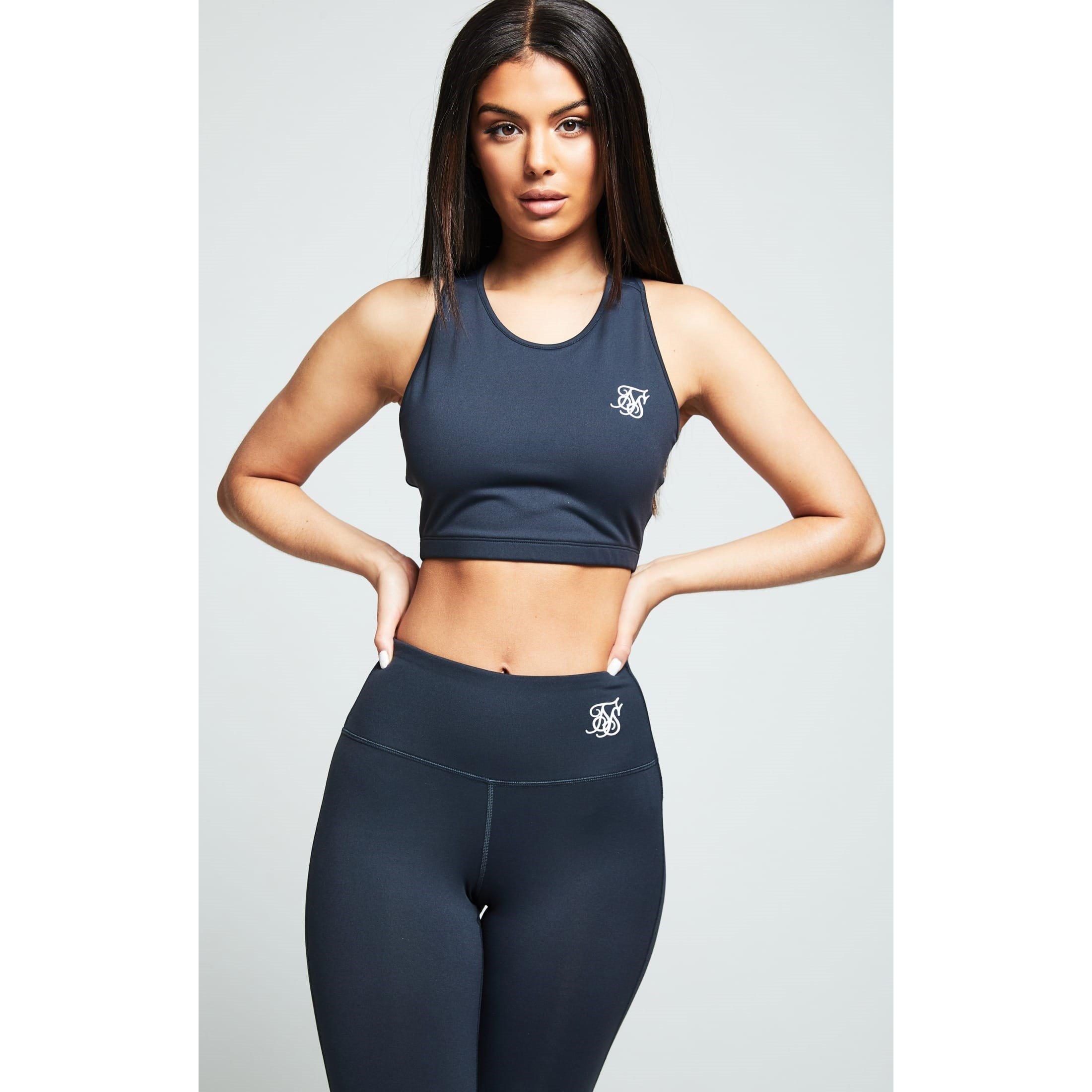 Grey - SikSilk - Essentials Gym Bralette - 2