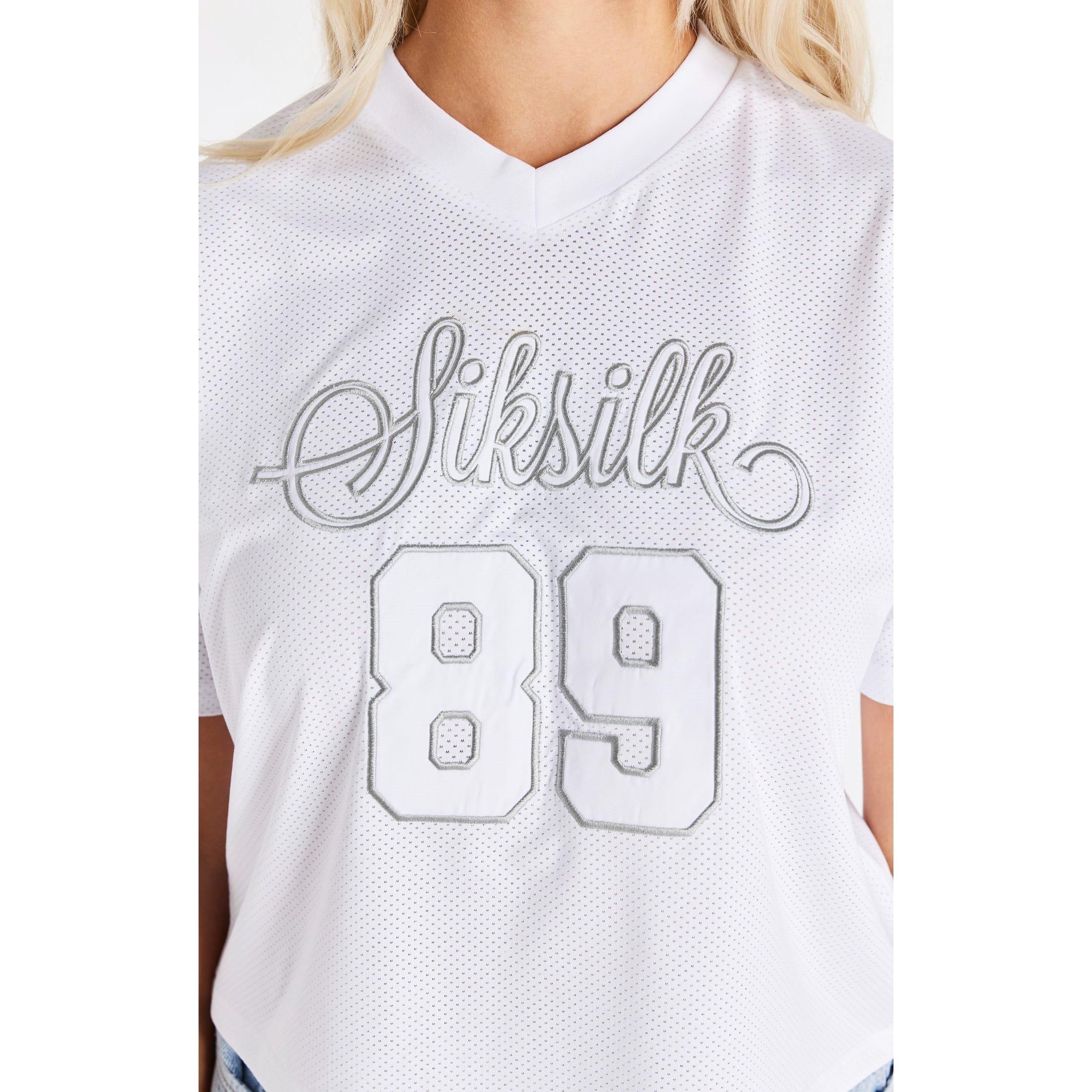 White - SikSilk - Basketball T-Shirt - 2