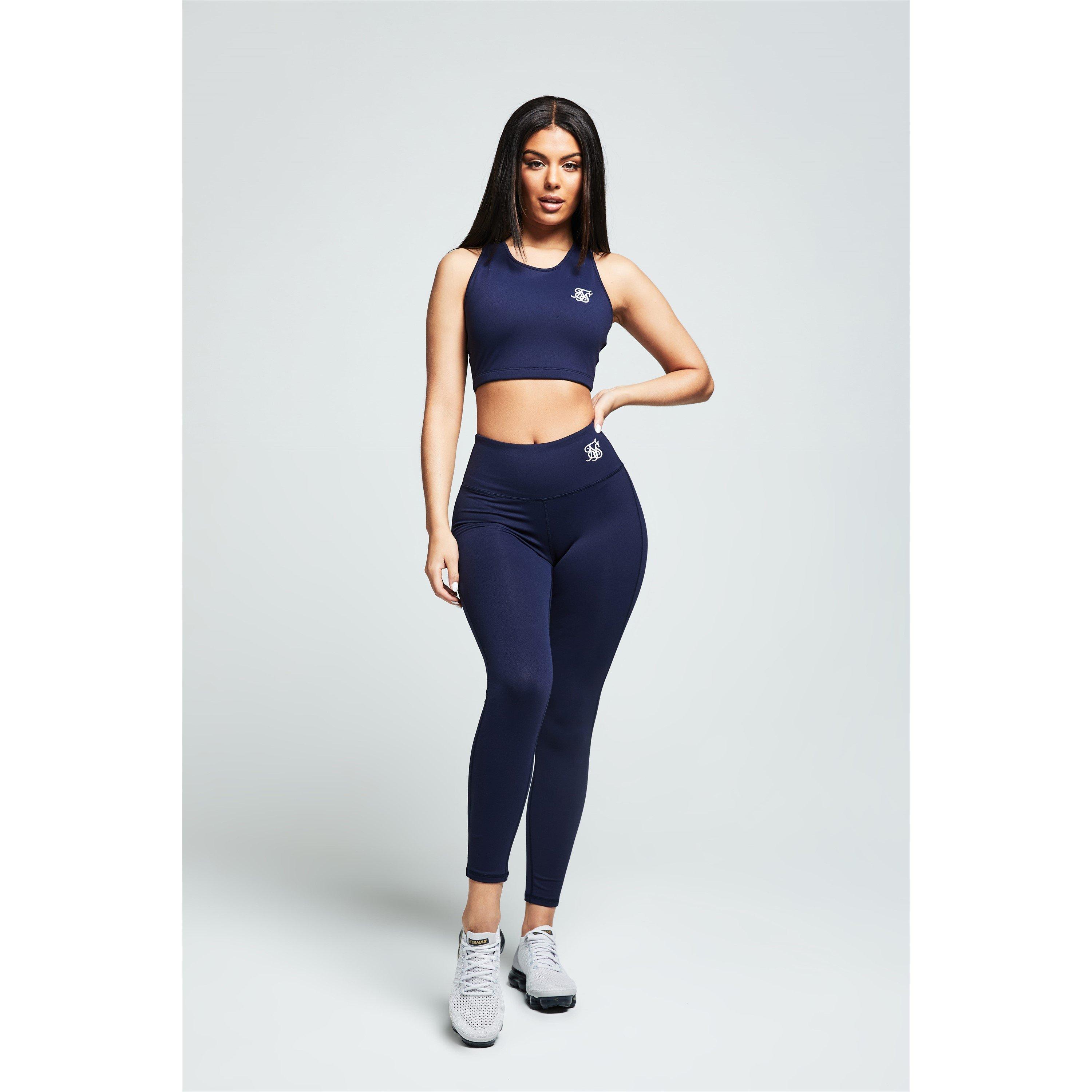 Blue - SikSilk - Essentials Gym Bralette - 2