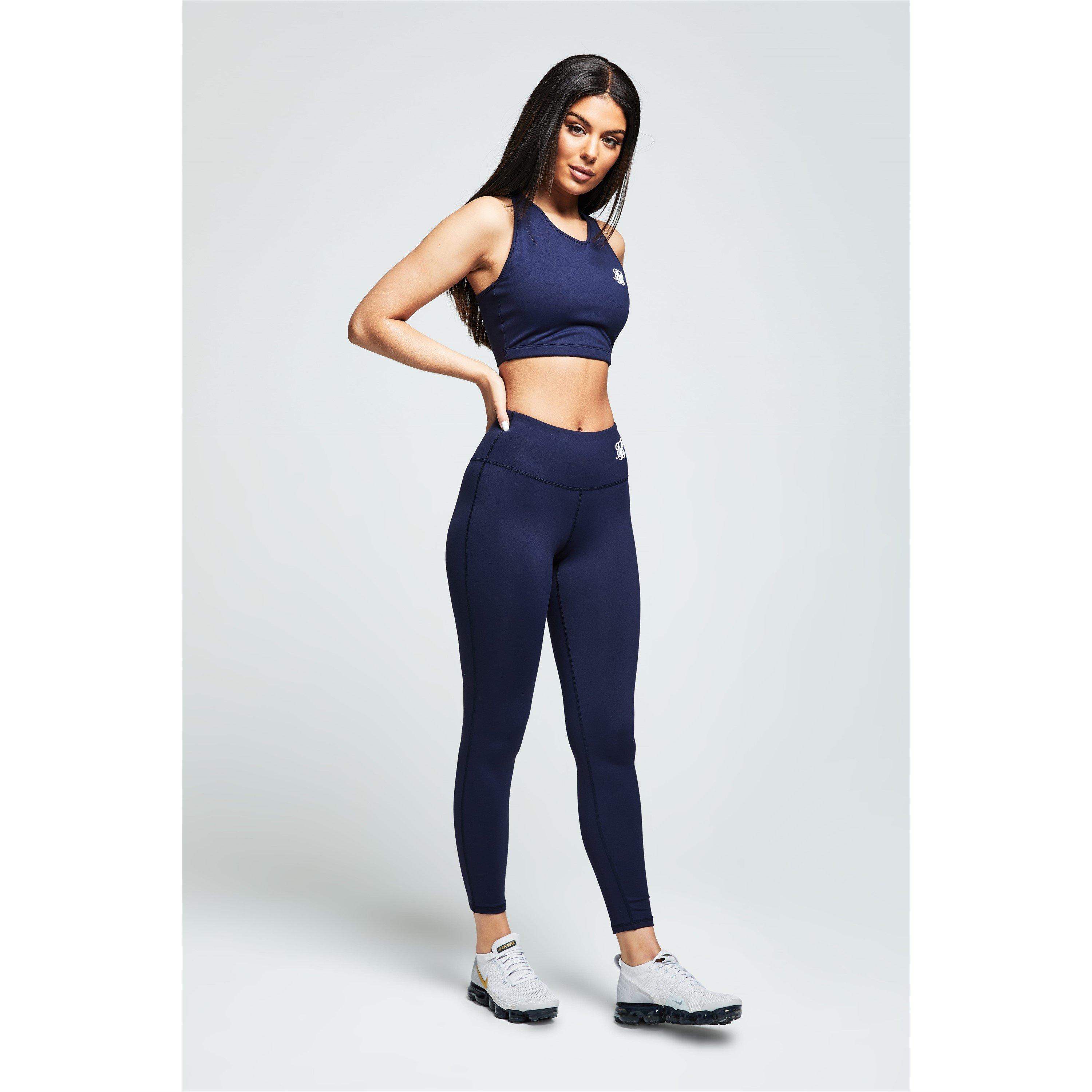 Blue - SikSilk - Essentials Gym Bralette - 4