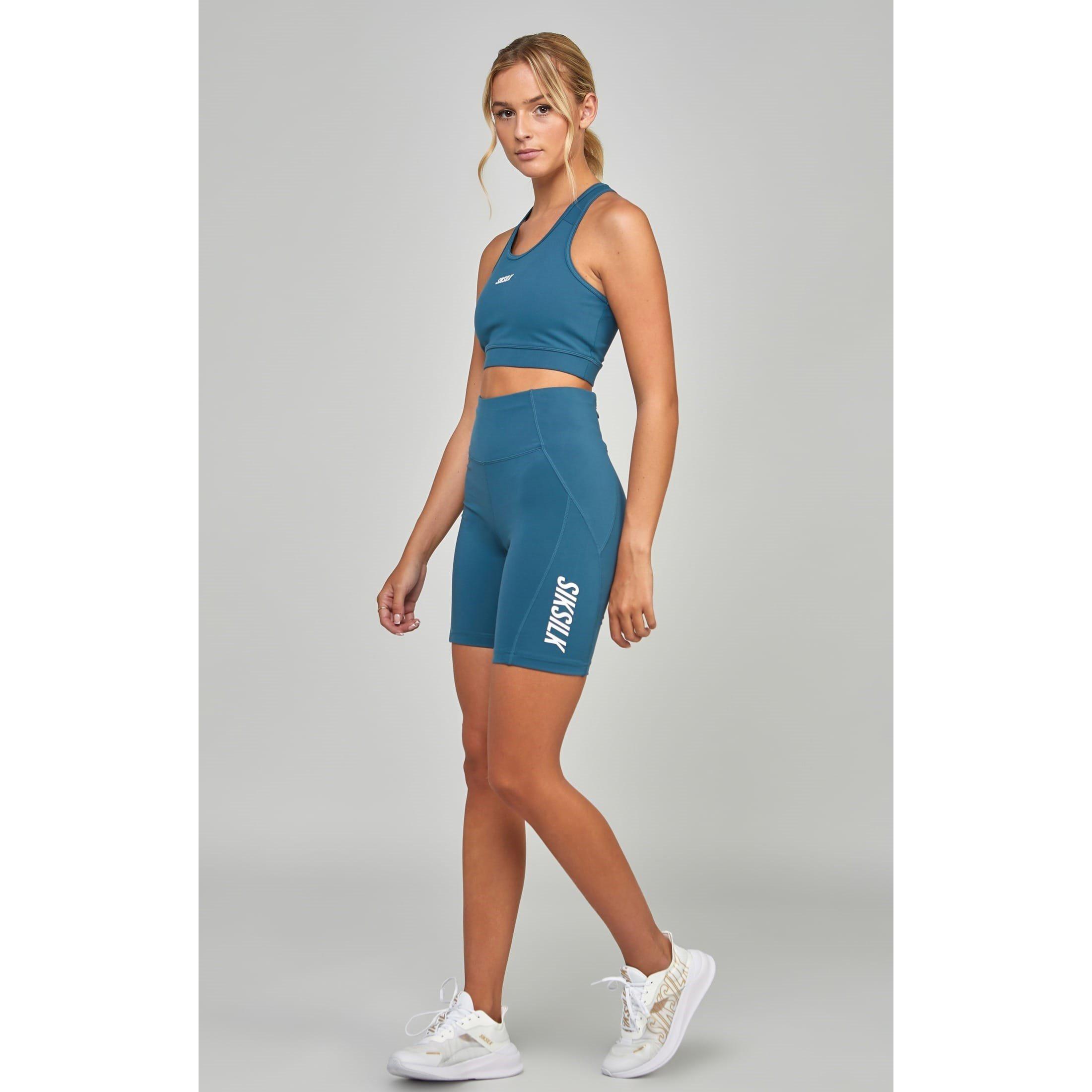 Teal - SikSilk - Sports Essentials Cycling Shorts - 8