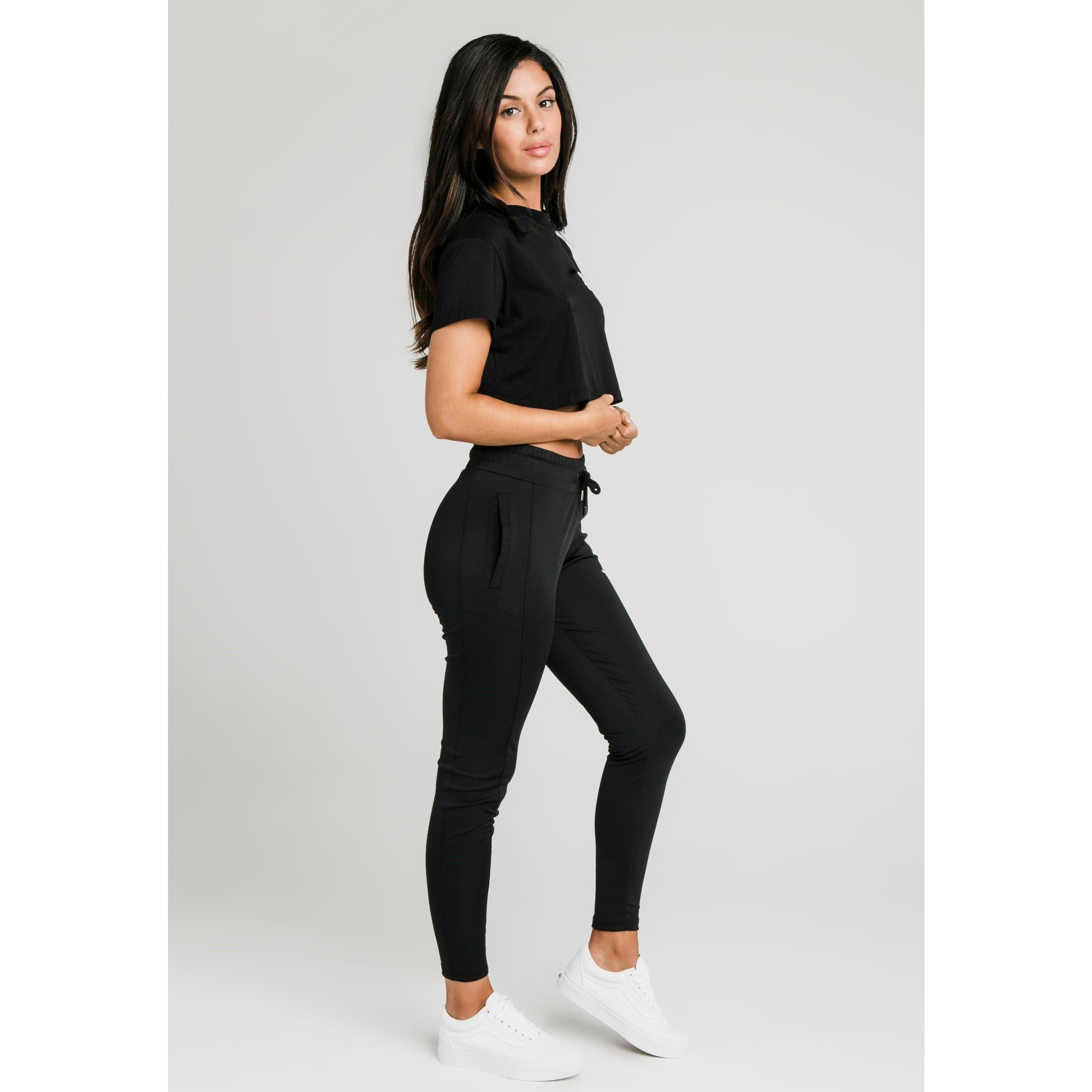 Black - SikSilk - Essentials Retro Box-Fit Cropped T-Shirt - 3