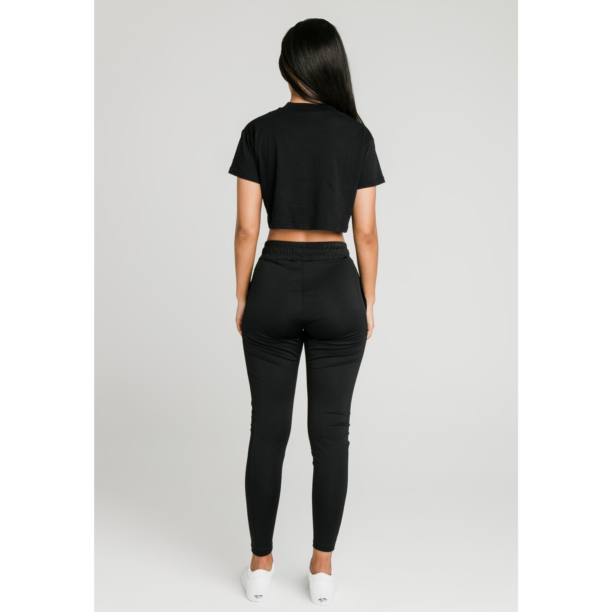 Black - SikSilk - Essentials Retro Box-Fit Cropped T-Shirt - 5