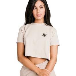 SikSilk Essentials Retro Box-Fit Cropped T-Shirt