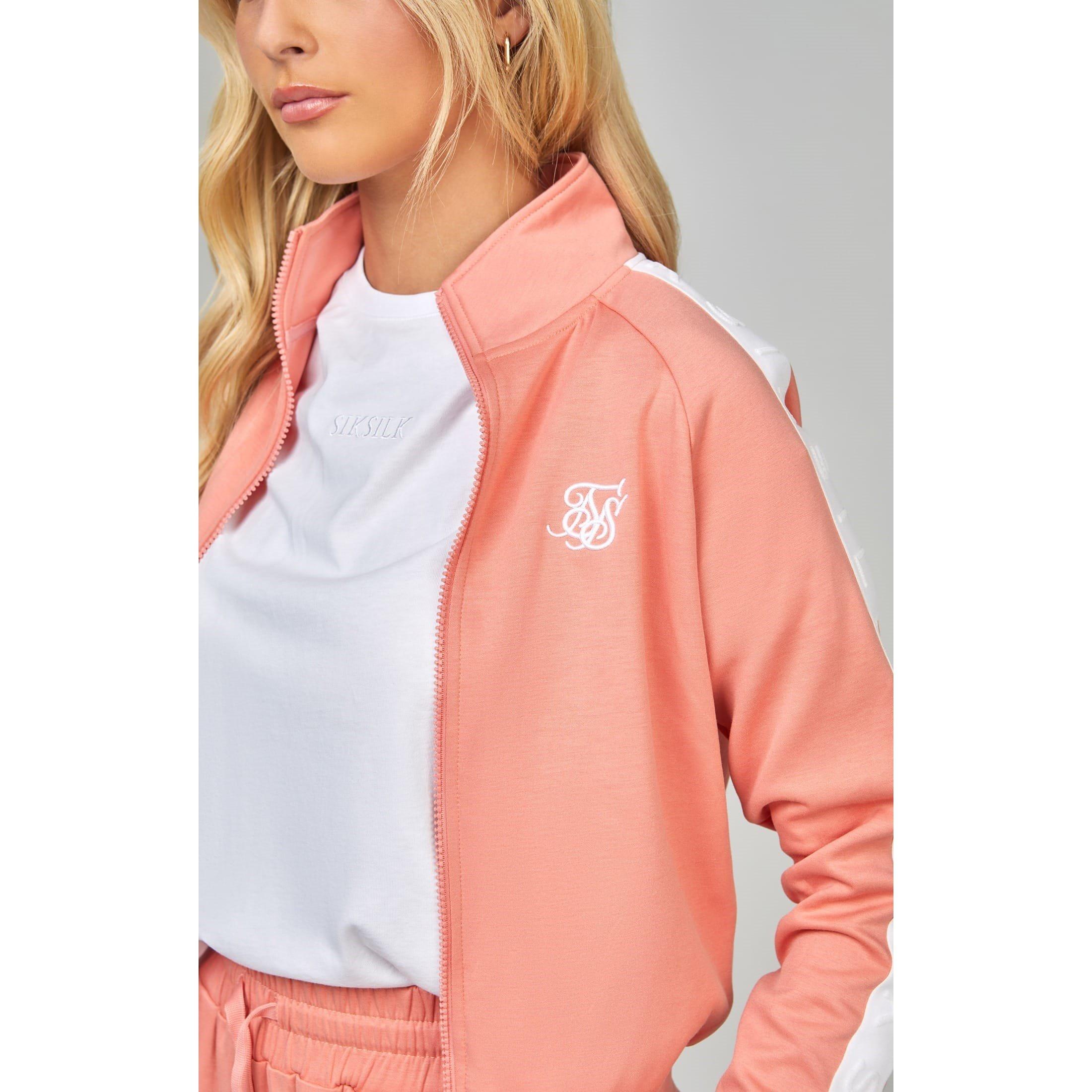 Coral - SikSilk - Tapered Track Top - 3