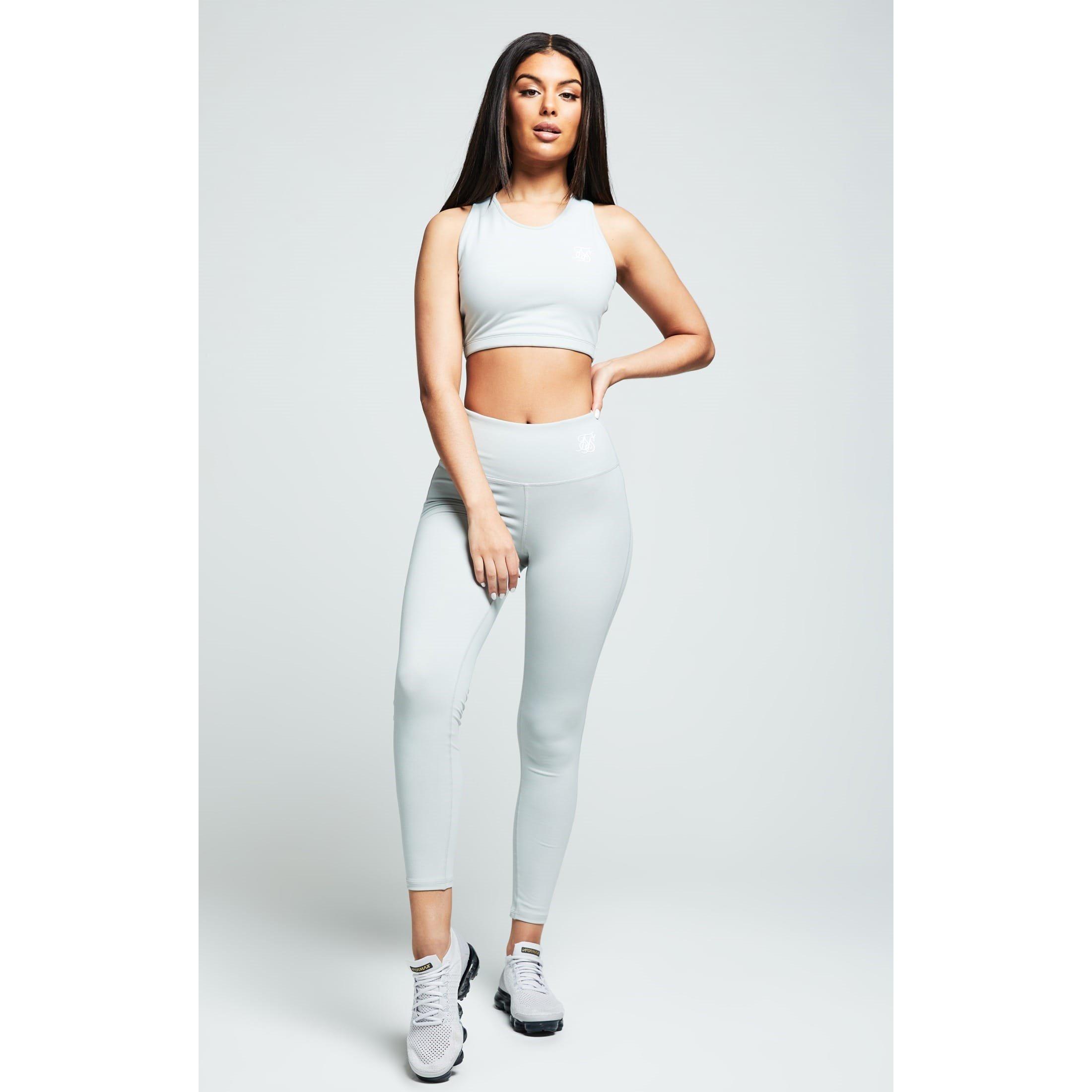 Grey - SikSilk - Essentials Gym Bralette - 3