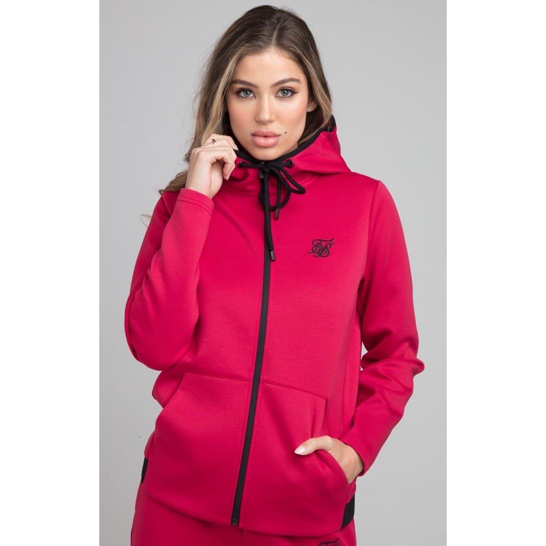 Pink - SikSilk - Exhibit Athlete Track Jacket - 1