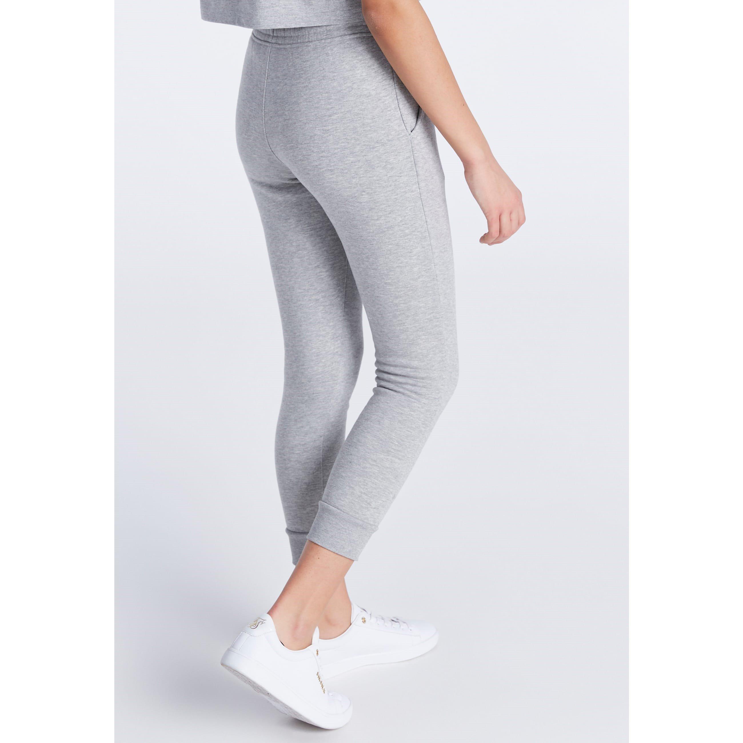 Grey Marl - SikSilk - Essentials Cuffed Joggers - 2