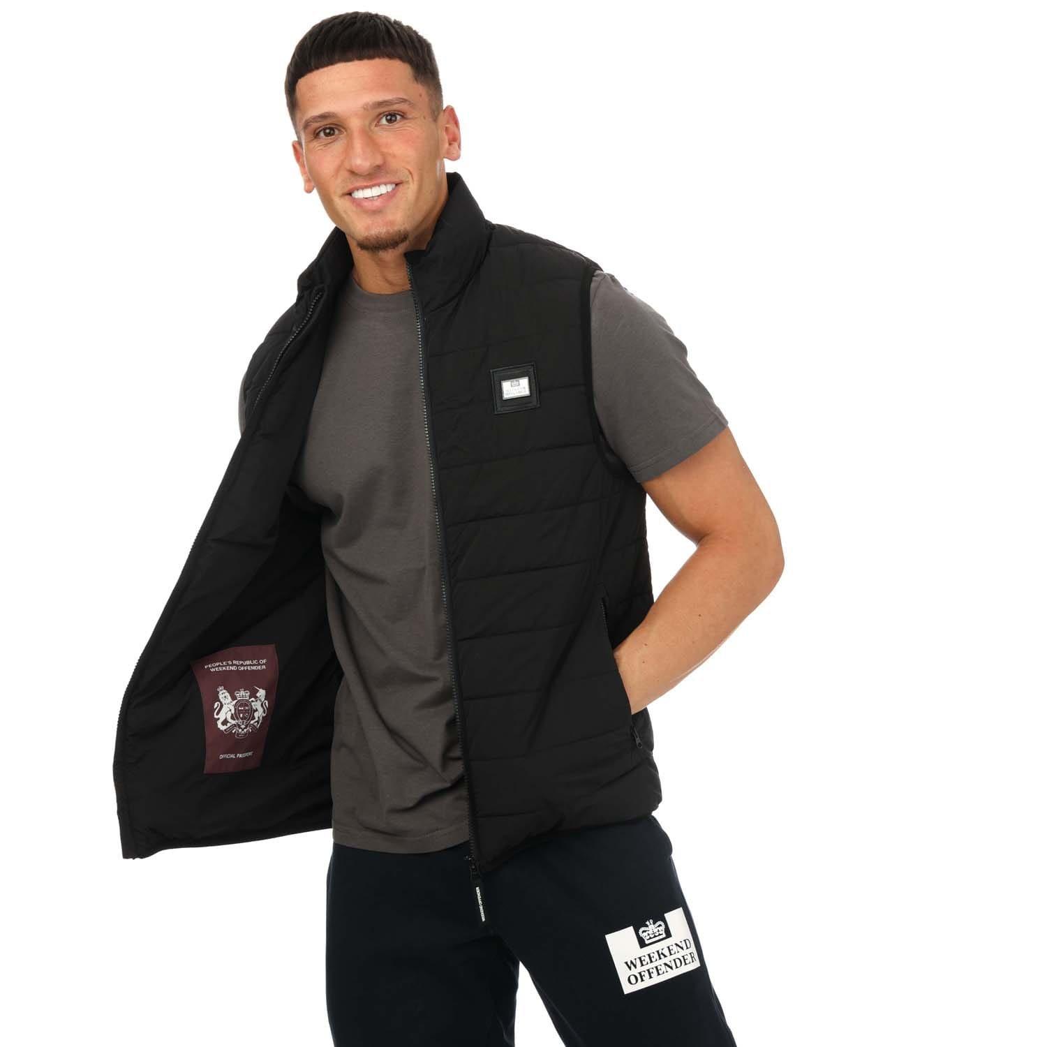 Black - Weekend Offender - Jasper Padded Gilet - 7