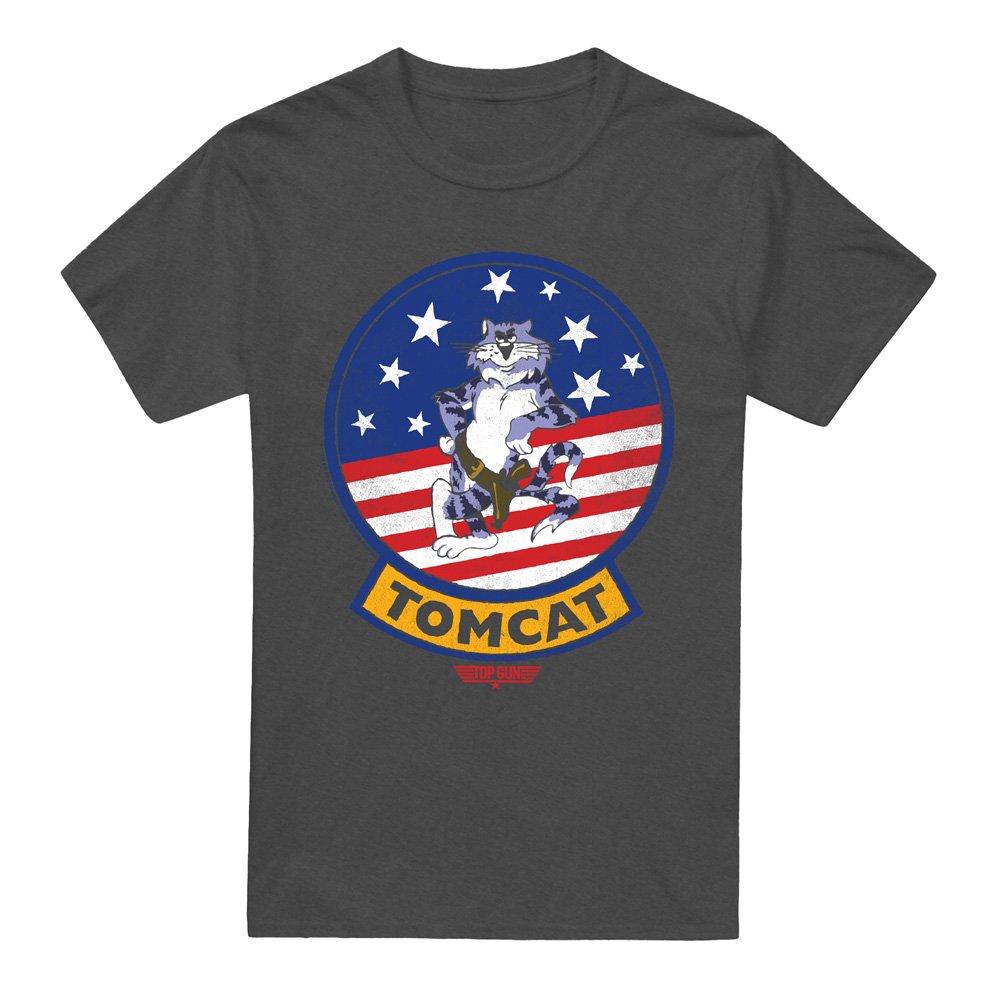 Grey - Top Gun - Top Gun Tomcat Sigil T-Shirt Charcoal - 4