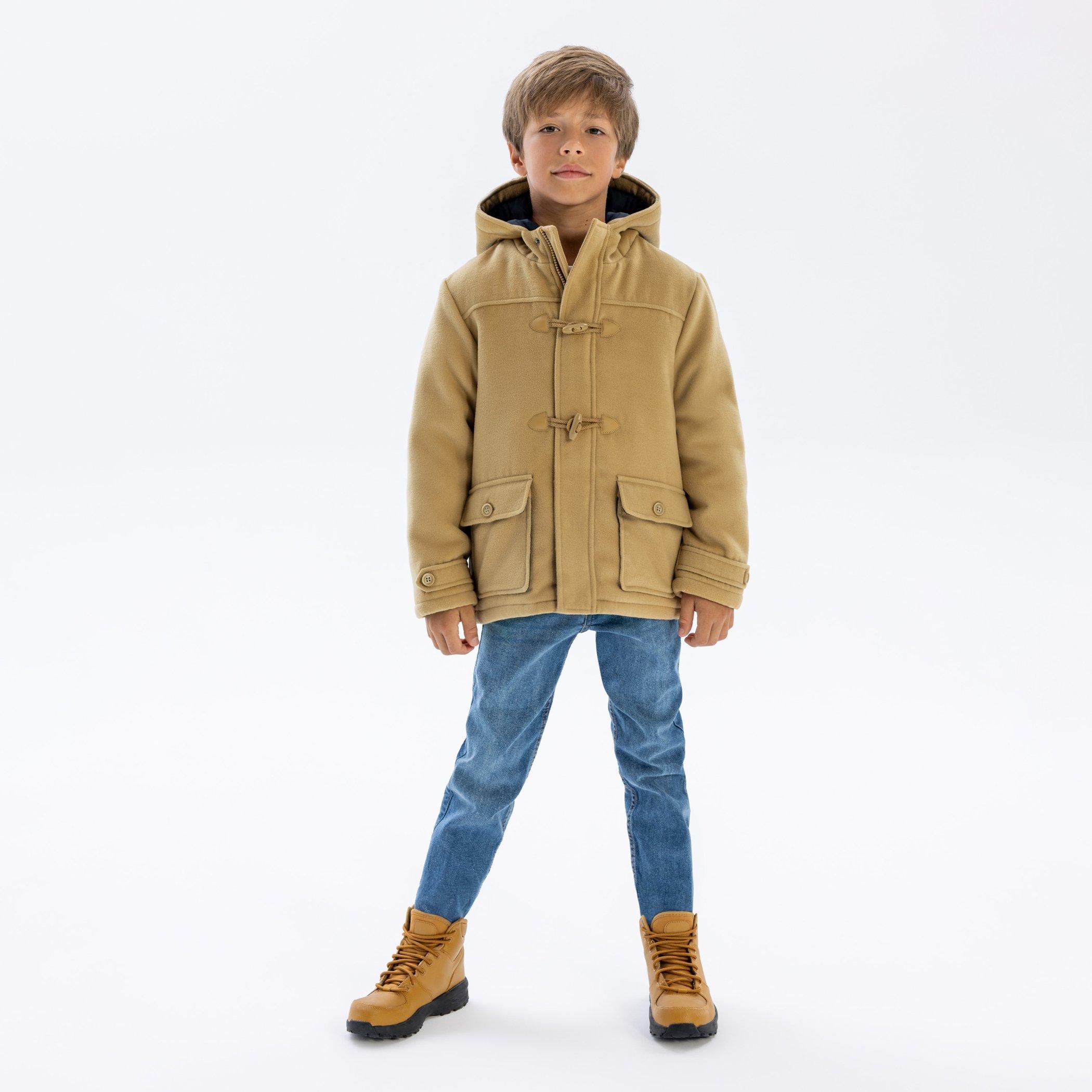 Pijesak - Minoti - Boys padded jacket with toggle fastenings beige - 2