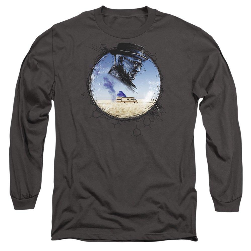 Grey - Breaking Bad - Breaking Bad Crystal Long Sleeve T-Shirt Charcoal - 1