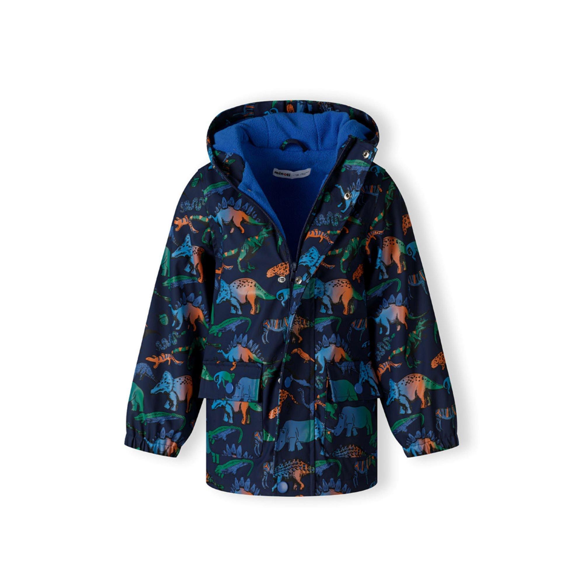Navy - Minoti - Boys rain jacket printed navy - 4